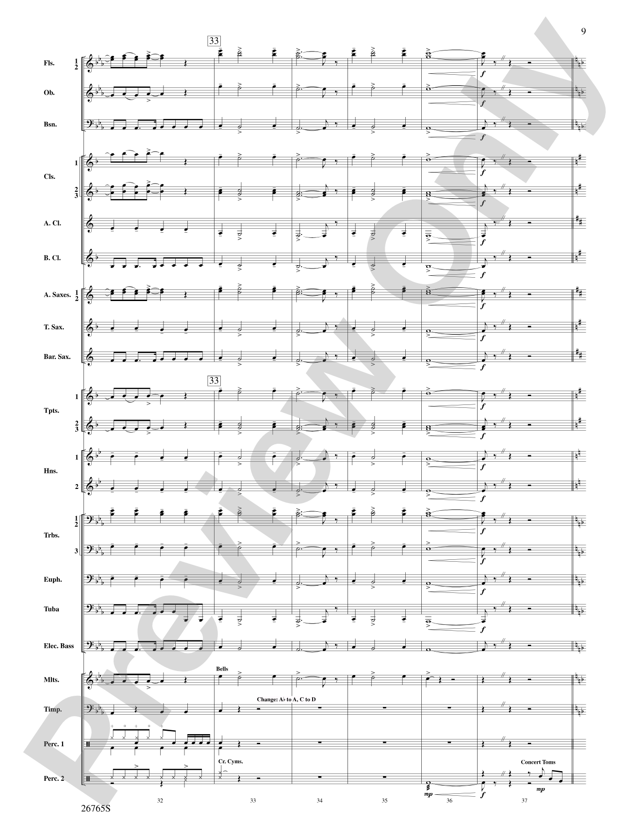 Madonna: A Concert Tour: Concert Band Conductor Score & Parts