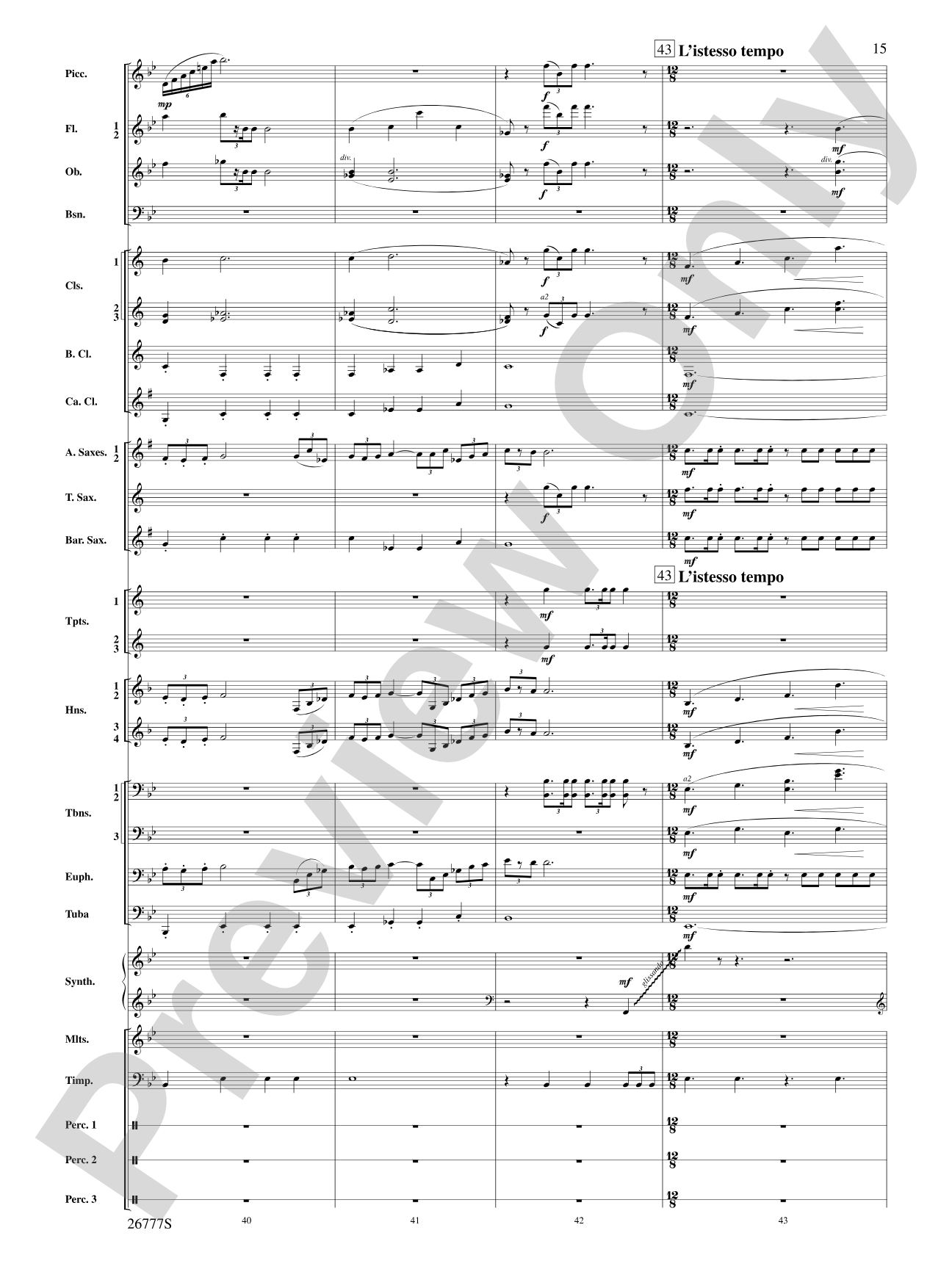 Soaring with John Williams: Concert Band Conductor Score & Parts