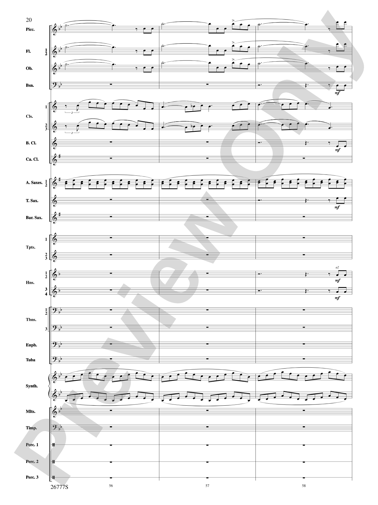 Soaring with John Williams: Concert Band Conductor Score & Parts
