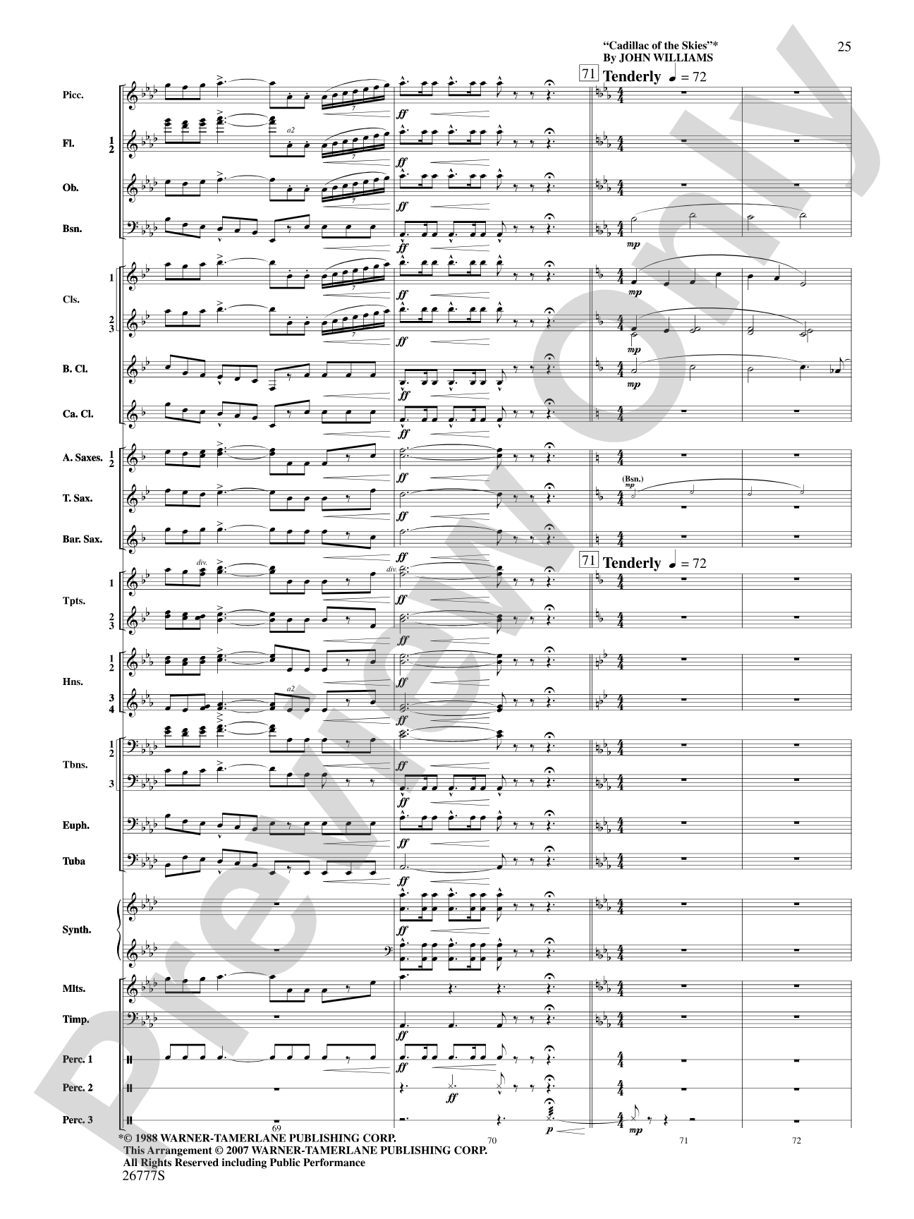 Soaring with John Williams: Concert Band Conductor Score & Parts