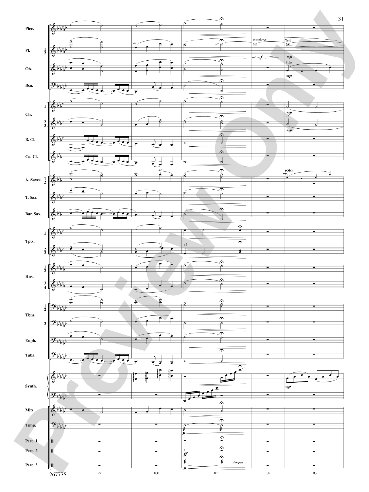 Soaring with John Williams: Concert Band Conductor Score & Parts