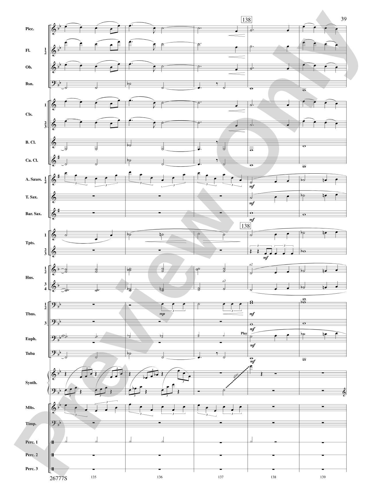 Soaring with John Williams: Concert Band Conductor Score & Parts