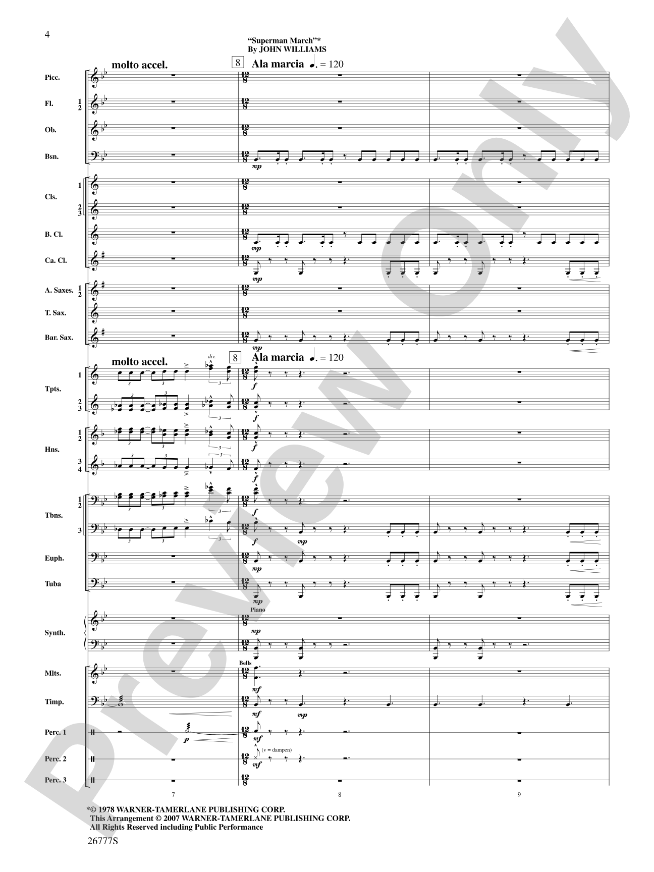 Soaring with John Williams: Concert Band Conductor Score & Parts