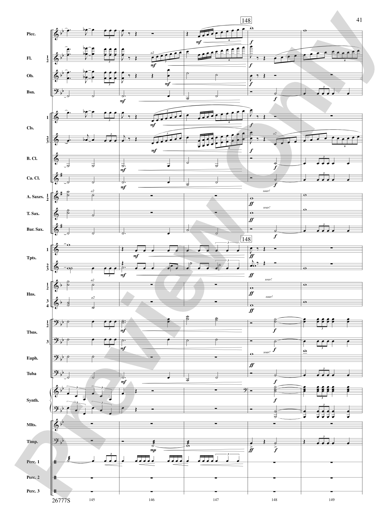 Soaring with John Williams: Concert Band Conductor Score & Parts