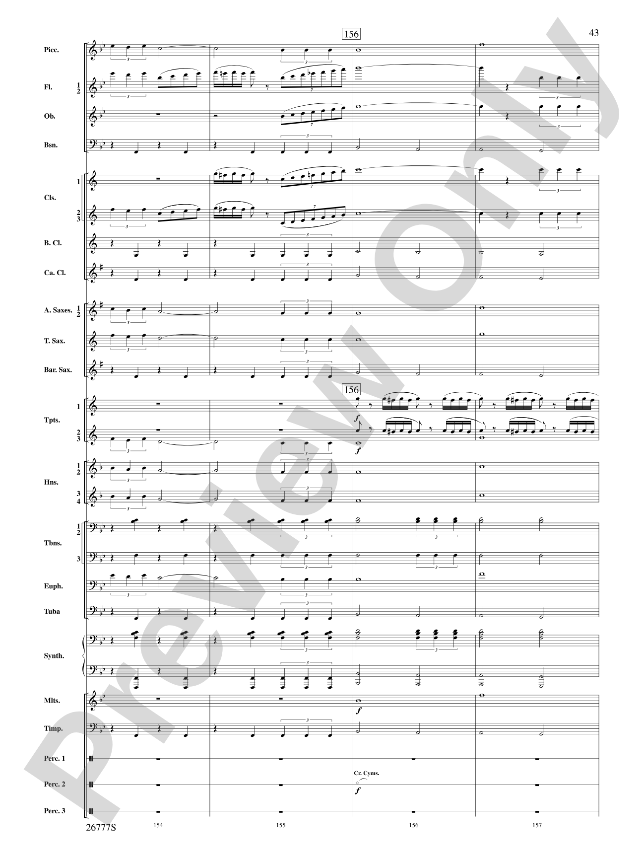 Soaring with John Williams: Concert Band Conductor Score & Parts