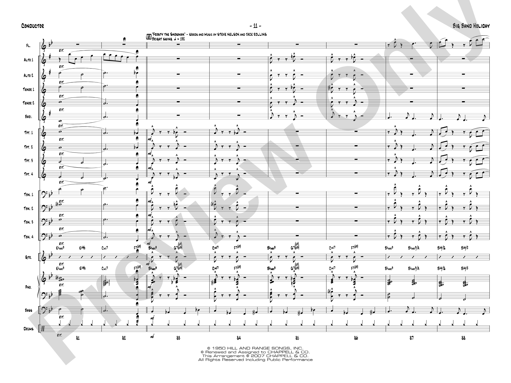 Big Band Holiday: Jazz Ensemble Conductor Score & Parts