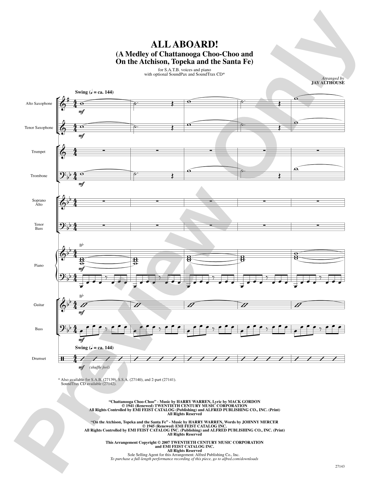 All Aboard!: Score: Choral SoundPax