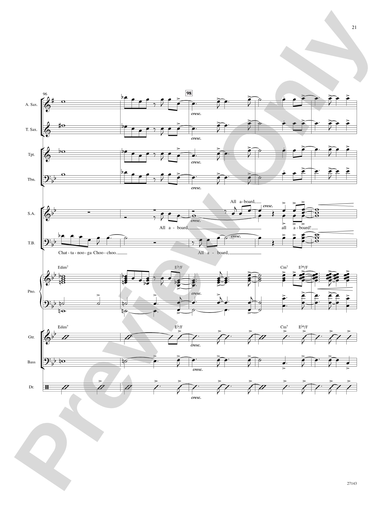 All Aboard!: Score: Choral SoundPax