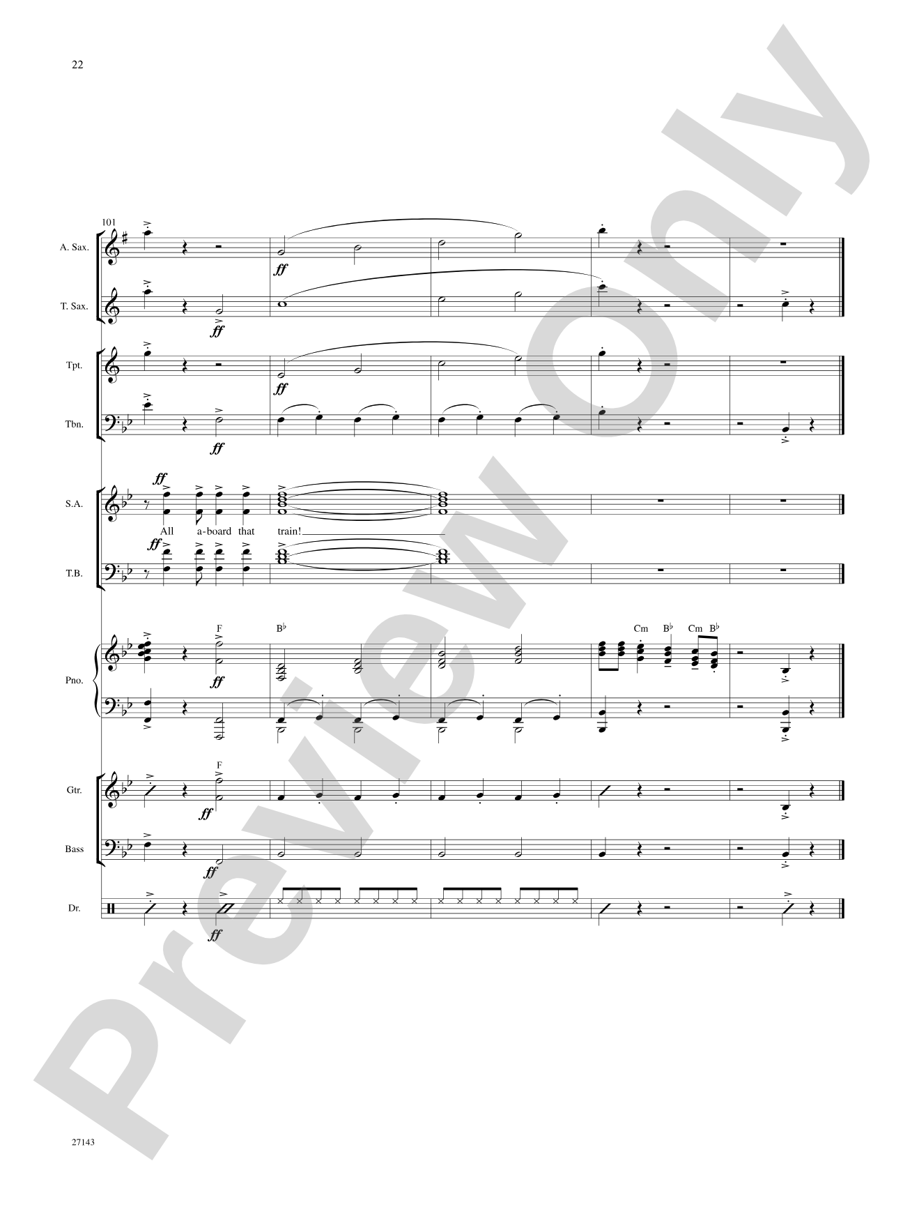 All Aboard!: Score: Choral SoundPax