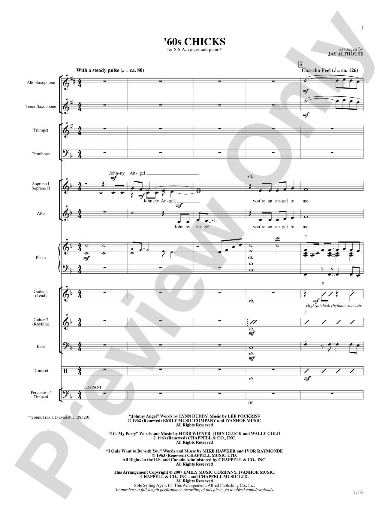 '60s Chicks (A Medley): Choral SoundPax