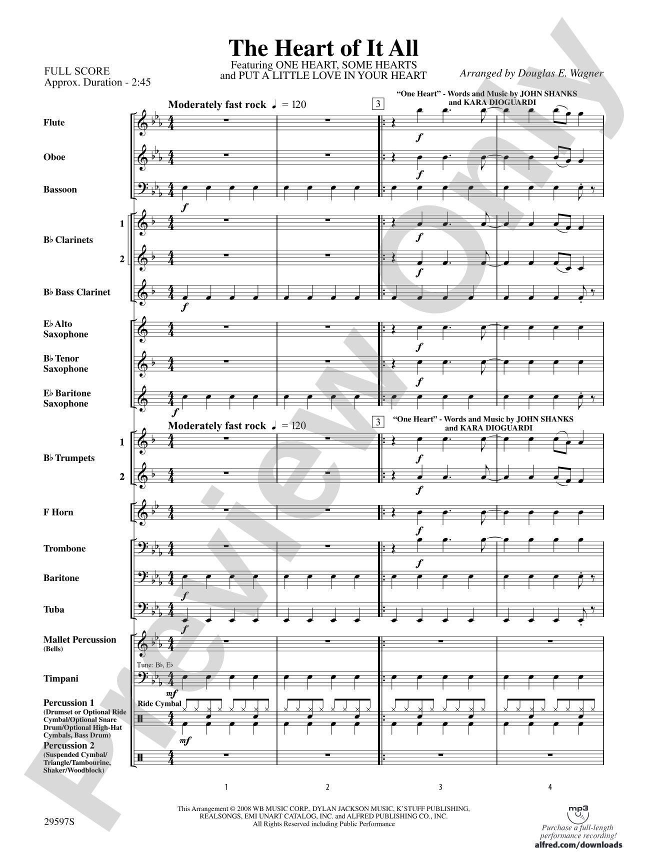 The Heart of It All: Concert Band Conductor Score & Parts