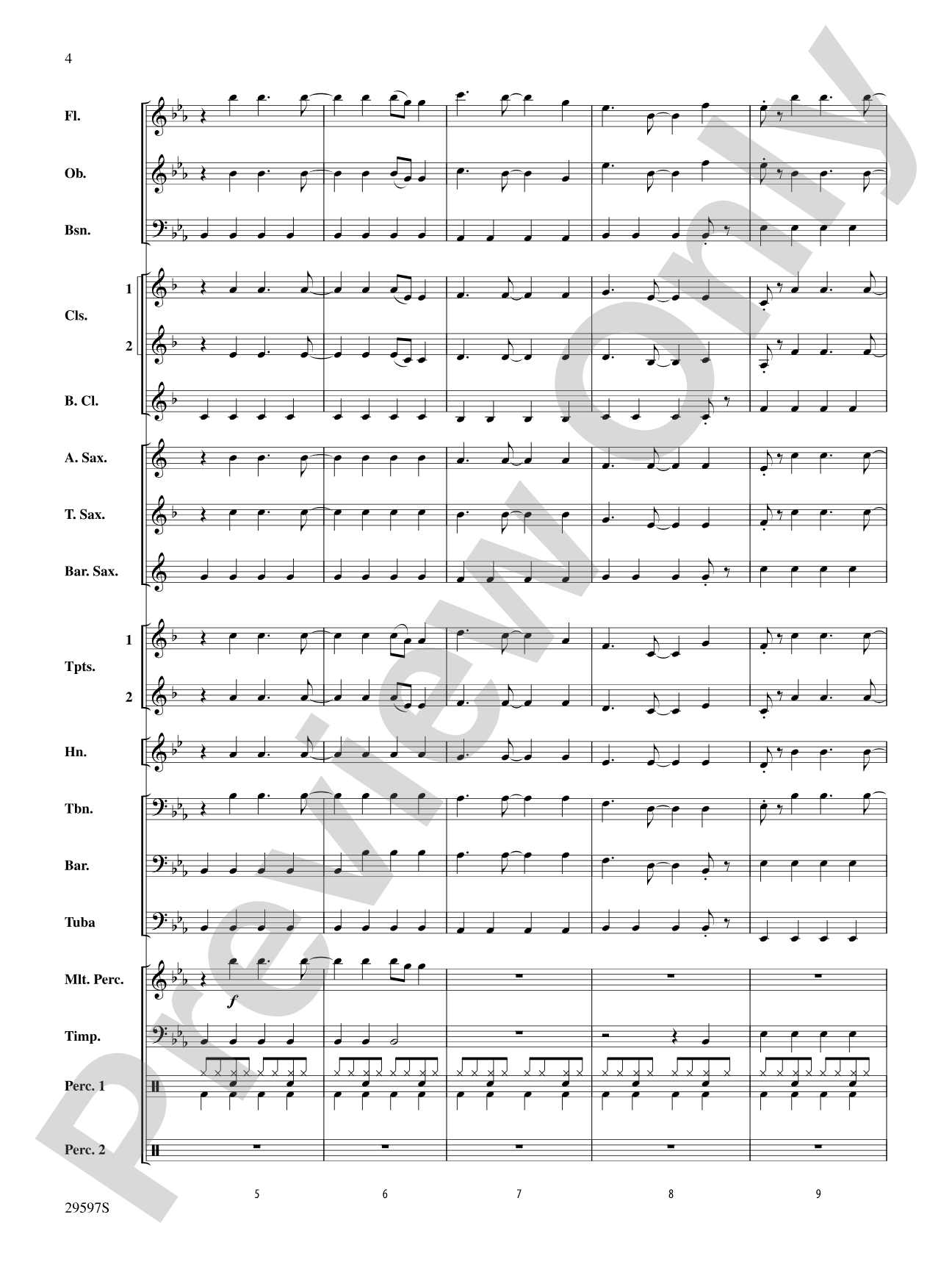 The Heart of It All: Concert Band Conductor Score & Parts