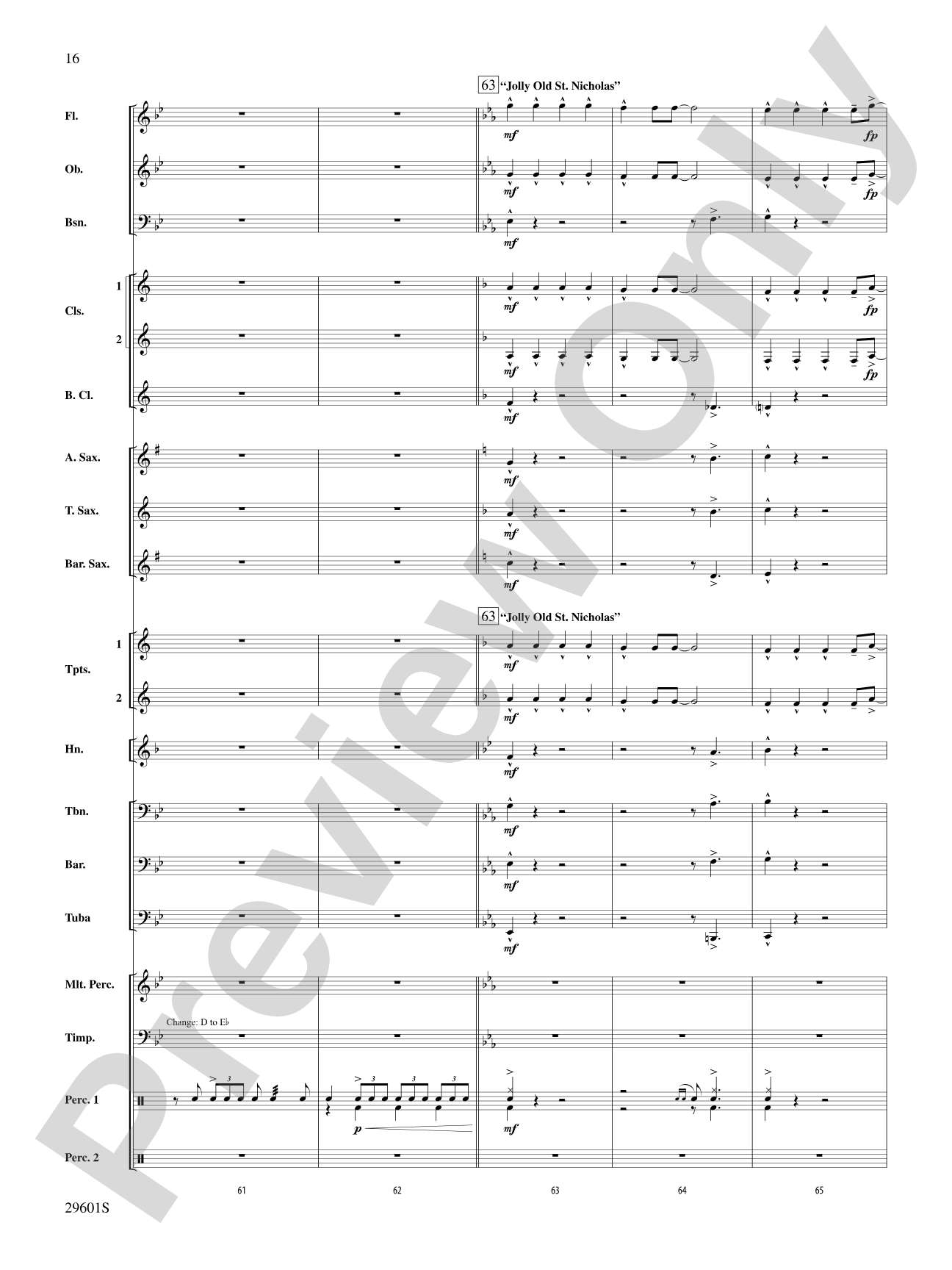 A Swingin' Holiday: Concert Band Conductor Score & Parts