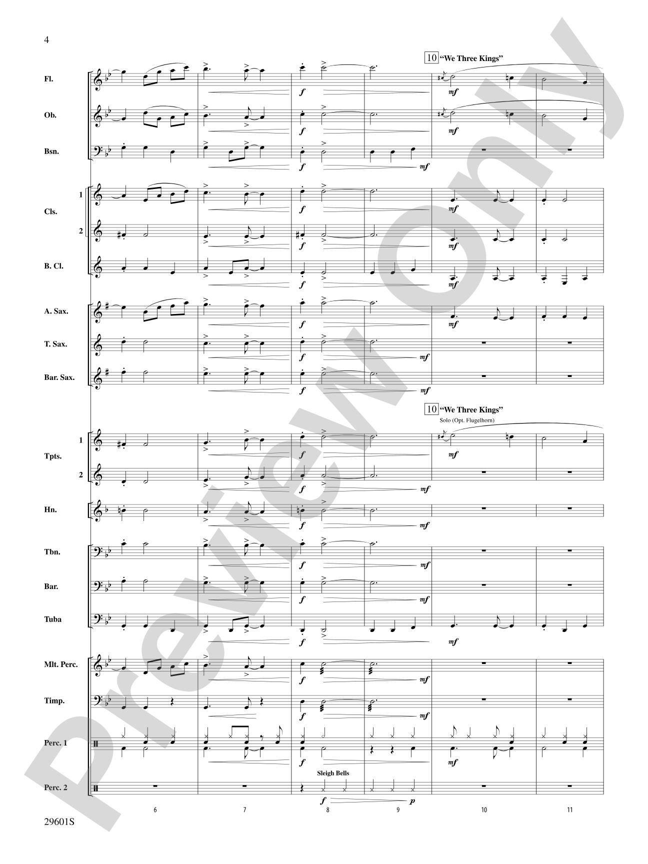 A Swingin' Holiday: Concert Band Conductor Score & Parts