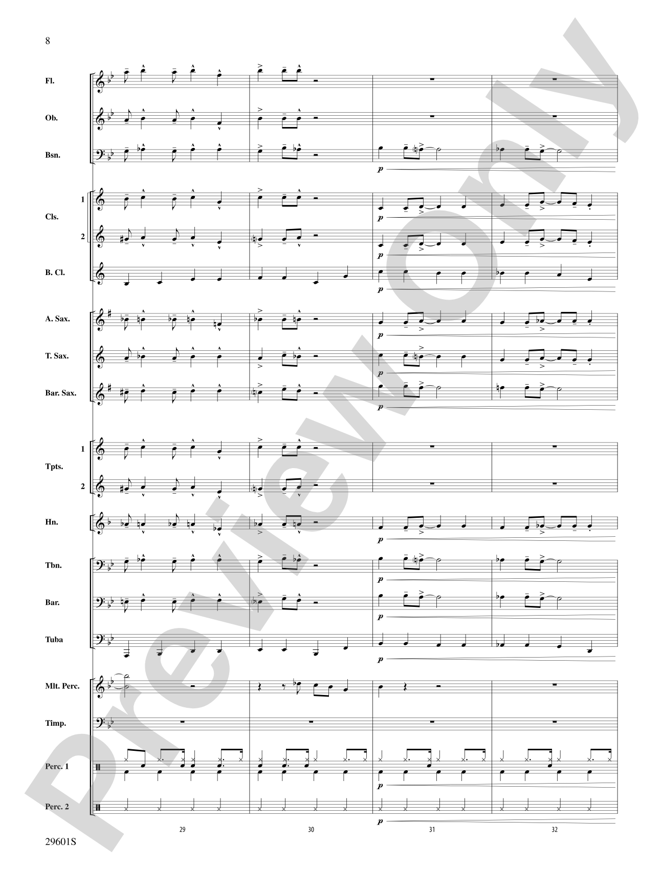 A Swingin' Holiday: Concert Band Conductor Score & Parts