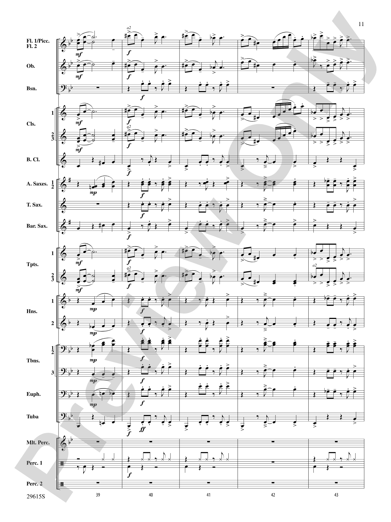 Gershwin Prelude Suite: Concert Band Conductor Score & Parts