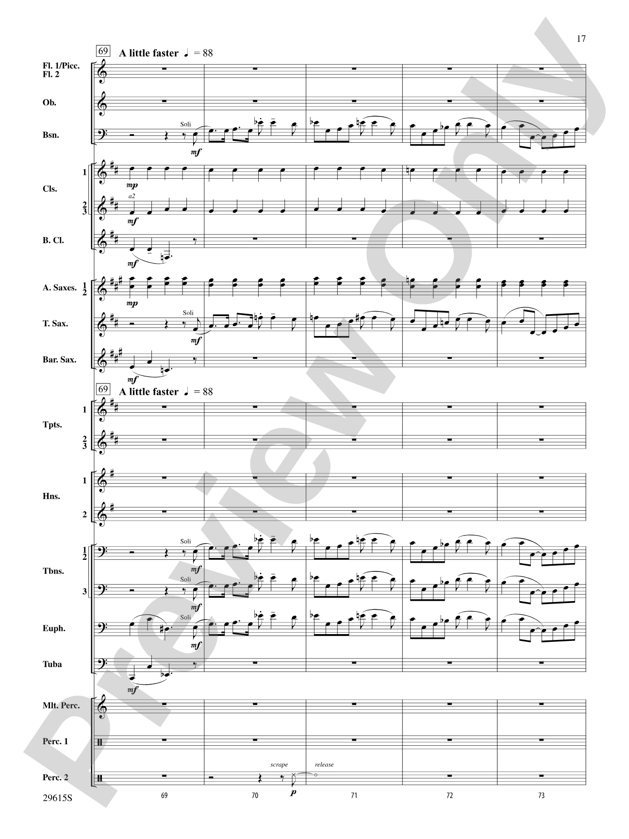 Gershwin Prelude Suite: Concert Band Conductor Score & Parts