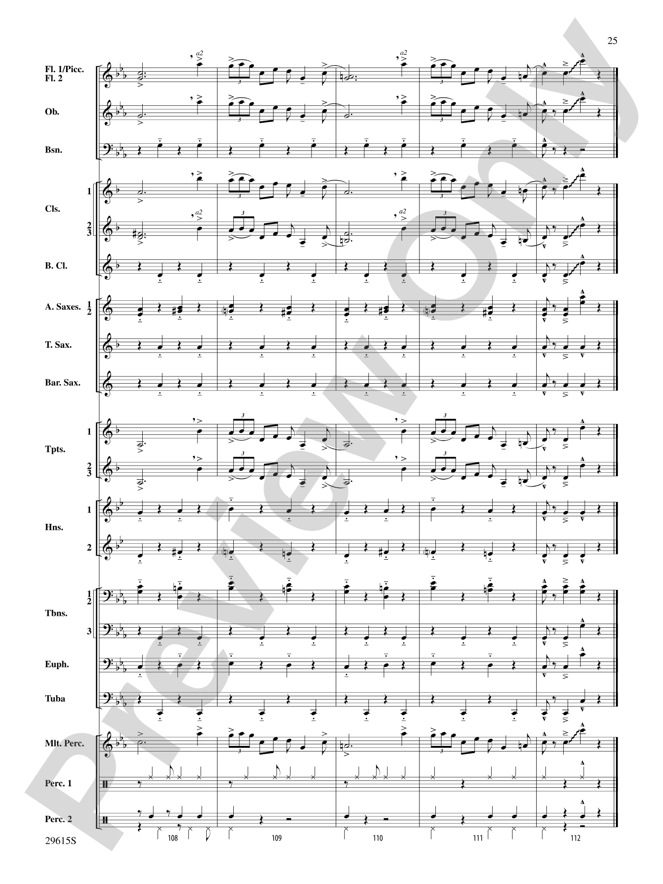 Gershwin Prelude Suite: Concert Band Conductor Score & Parts