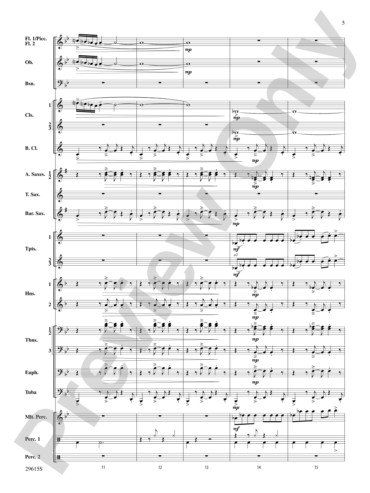 Gershwin Prelude Suite: Concert Band Conductor Score & Parts