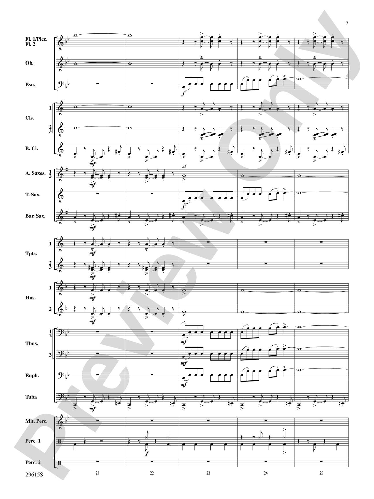 Gershwin Prelude Suite: Concert Band Conductor Score & Parts
