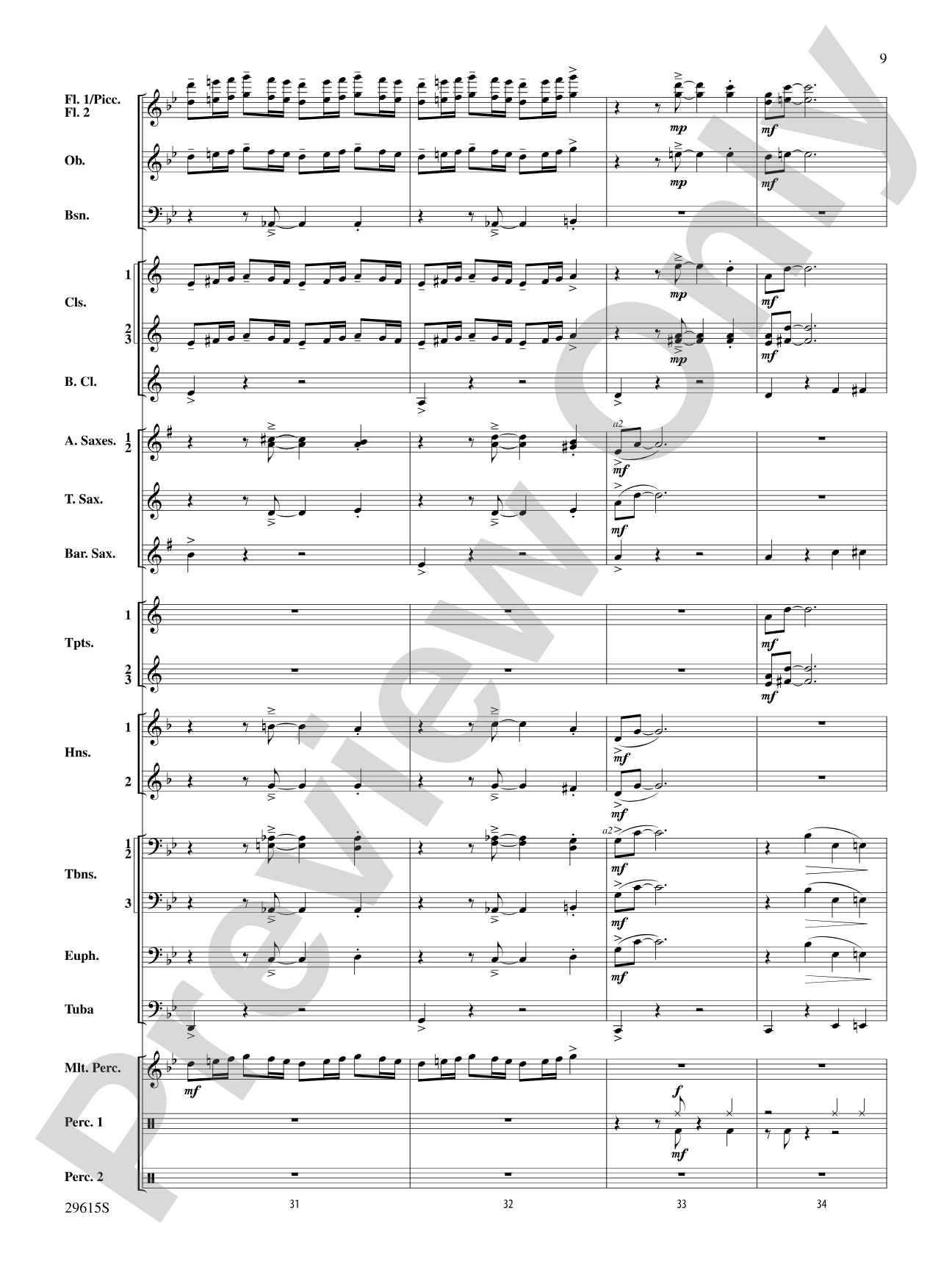 Gershwin Prelude Suite: Concert Band Conductor Score & Parts