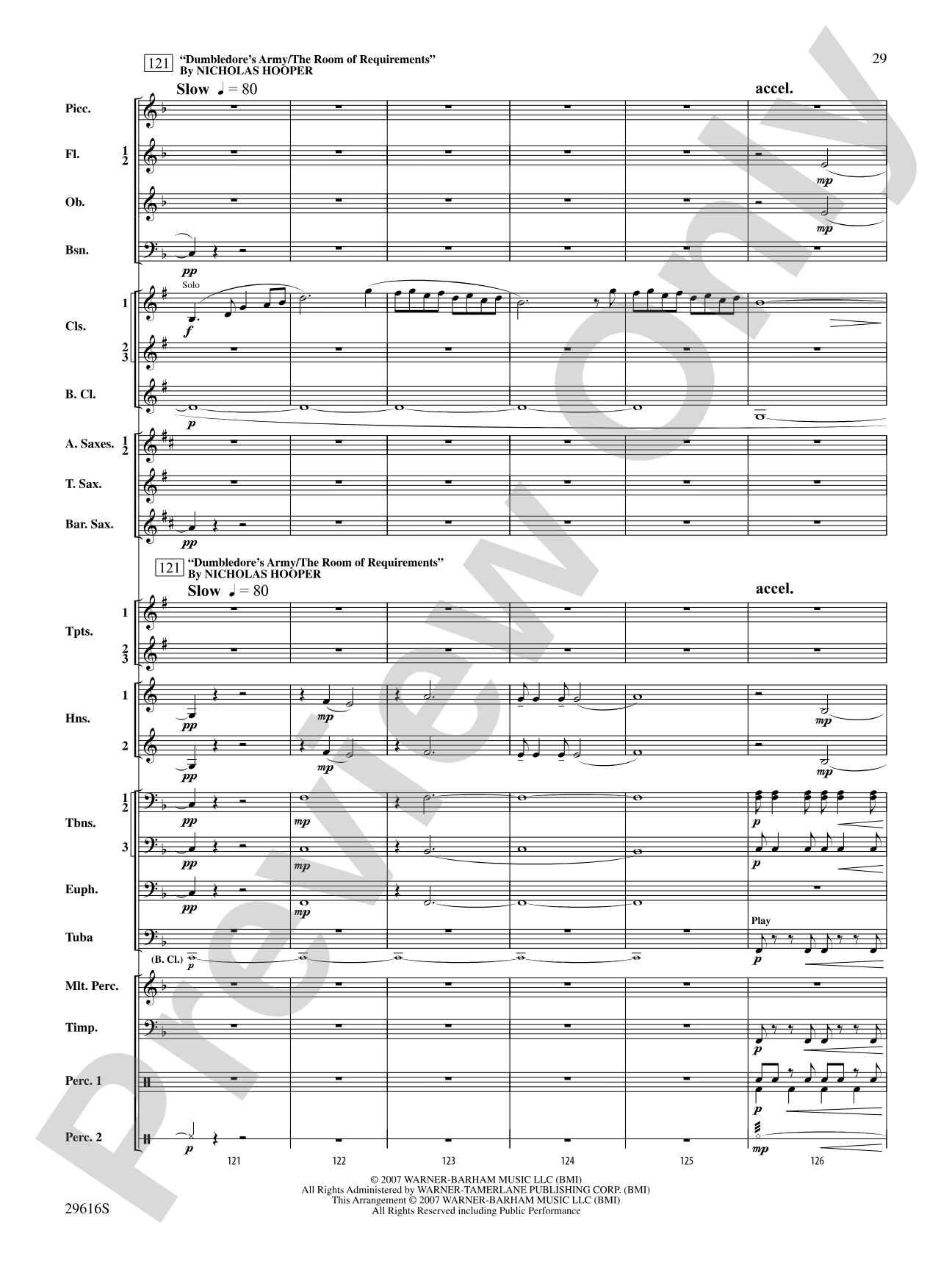 Harry Potter and the Order of the Phoenix, Suite from: Concert Band Conductor Score & Parts