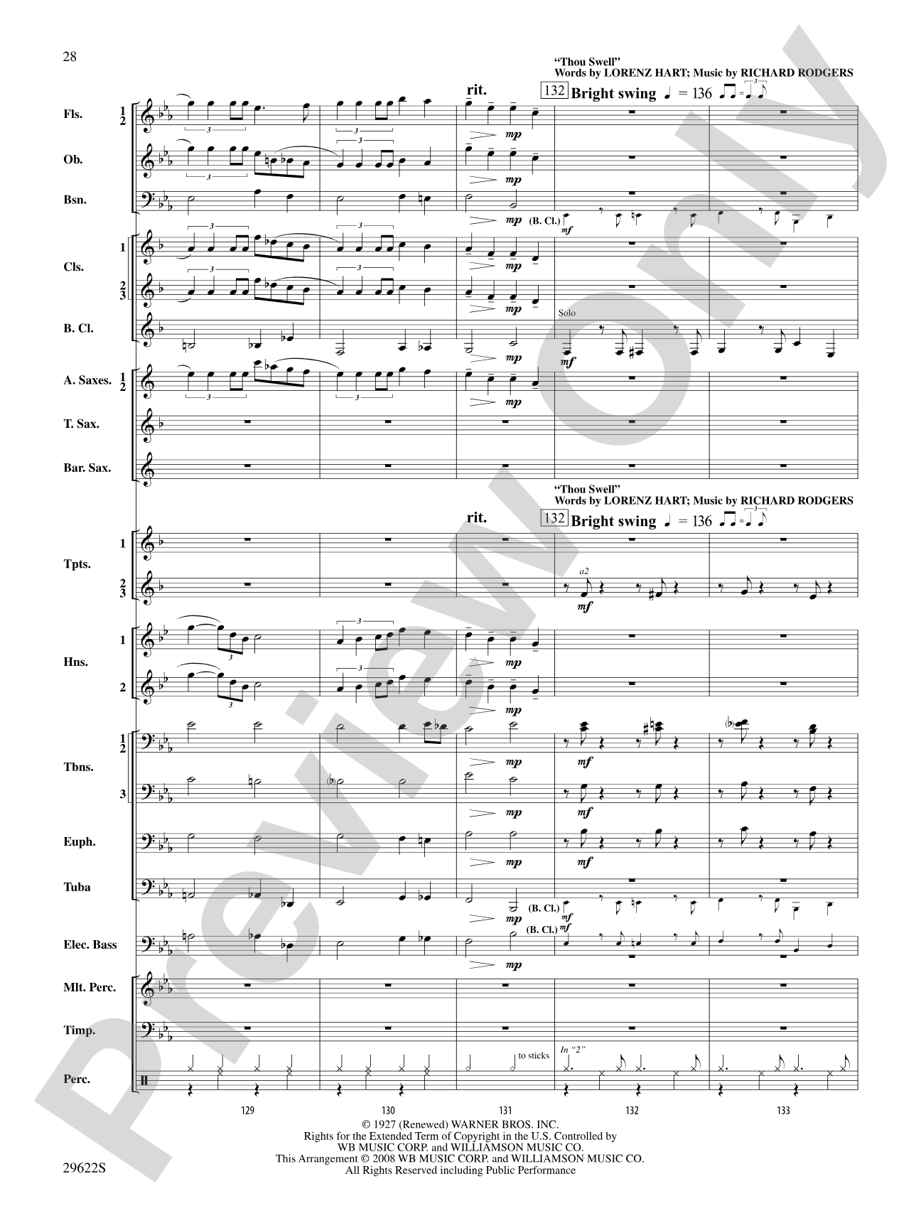 Salute to Broadway: Concert Band Conductor Score & Parts