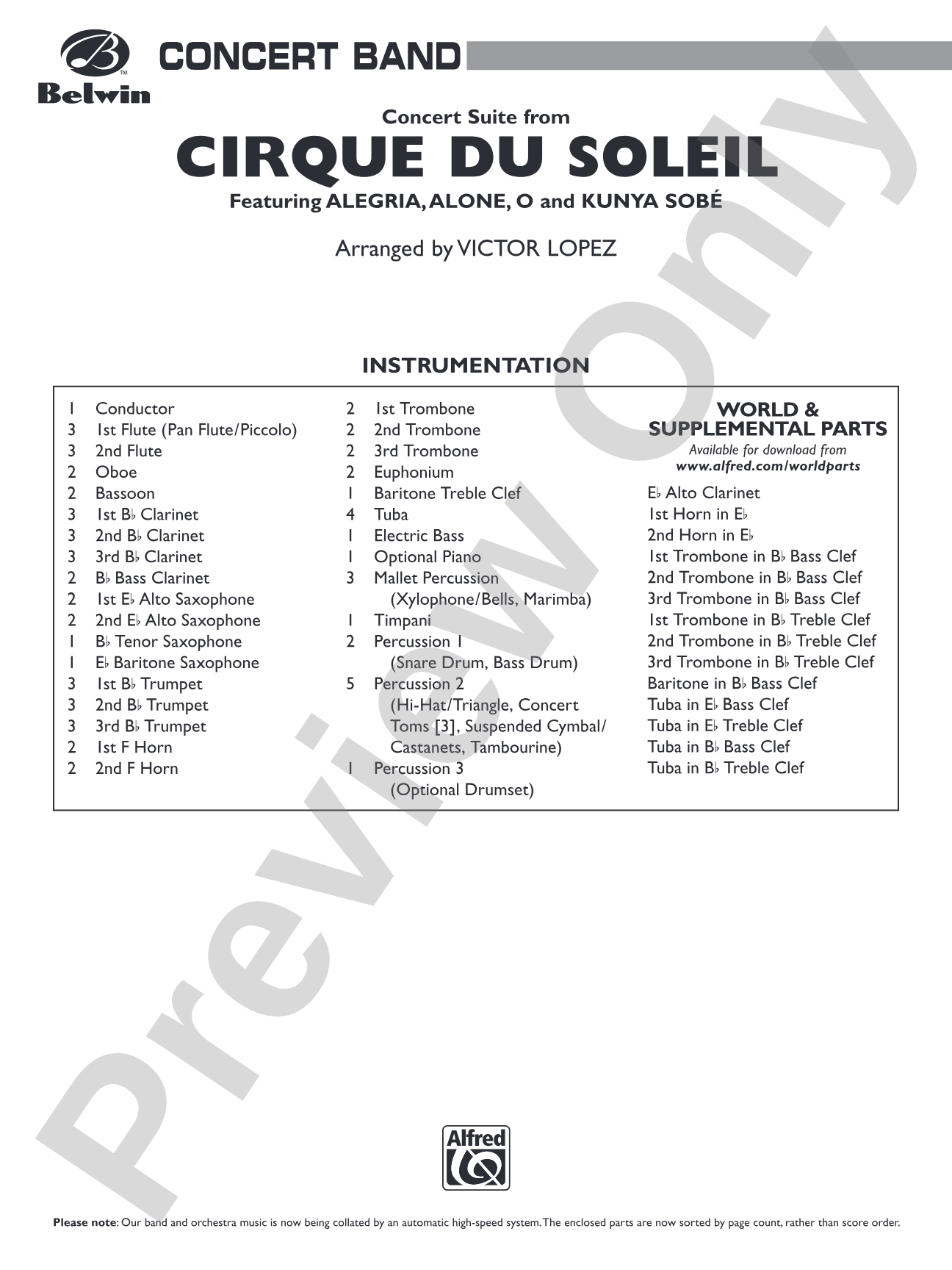 Cirque du Soleil: Score