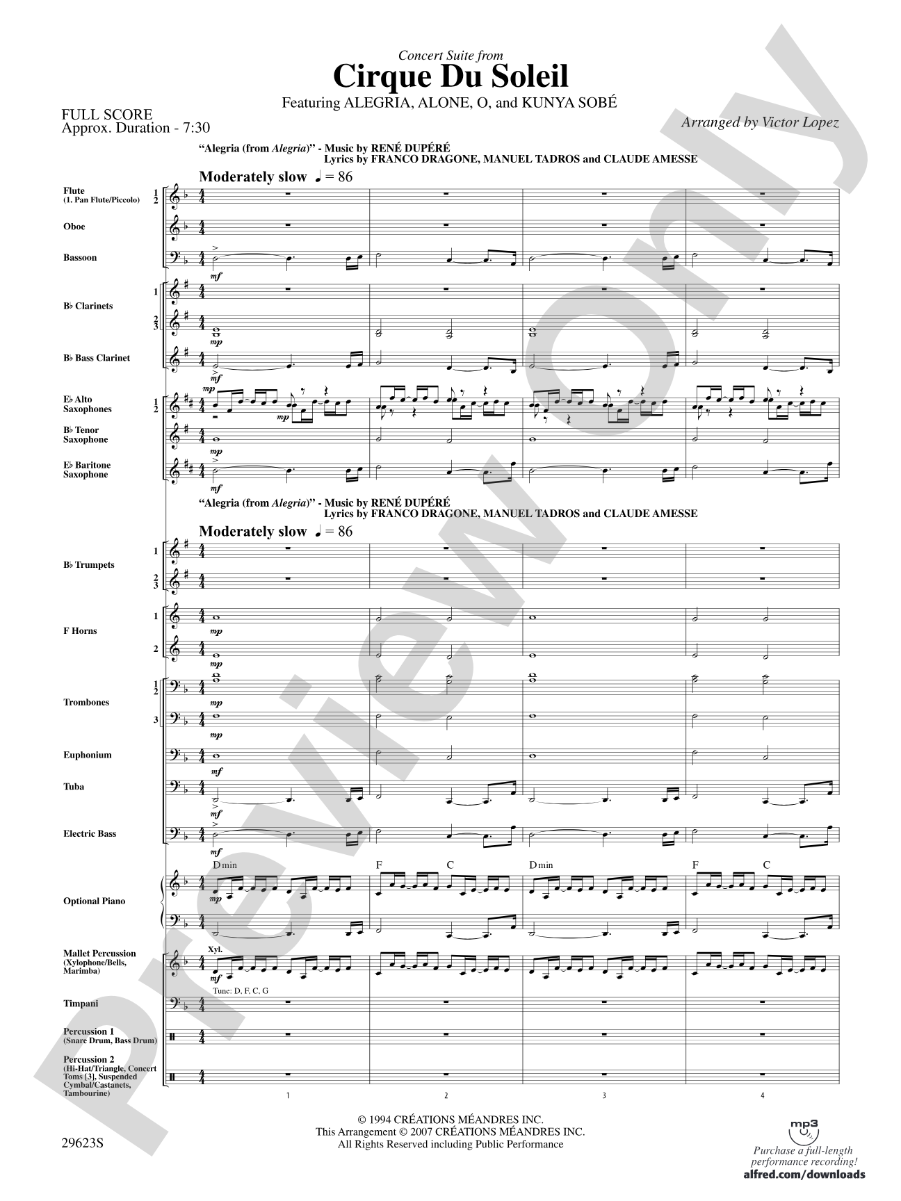 Cirque du Soleil: Score