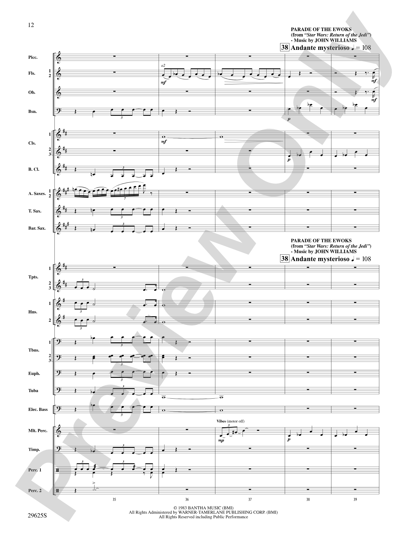 Star Wars: The Marches: Concert Band Conductor Score & Parts