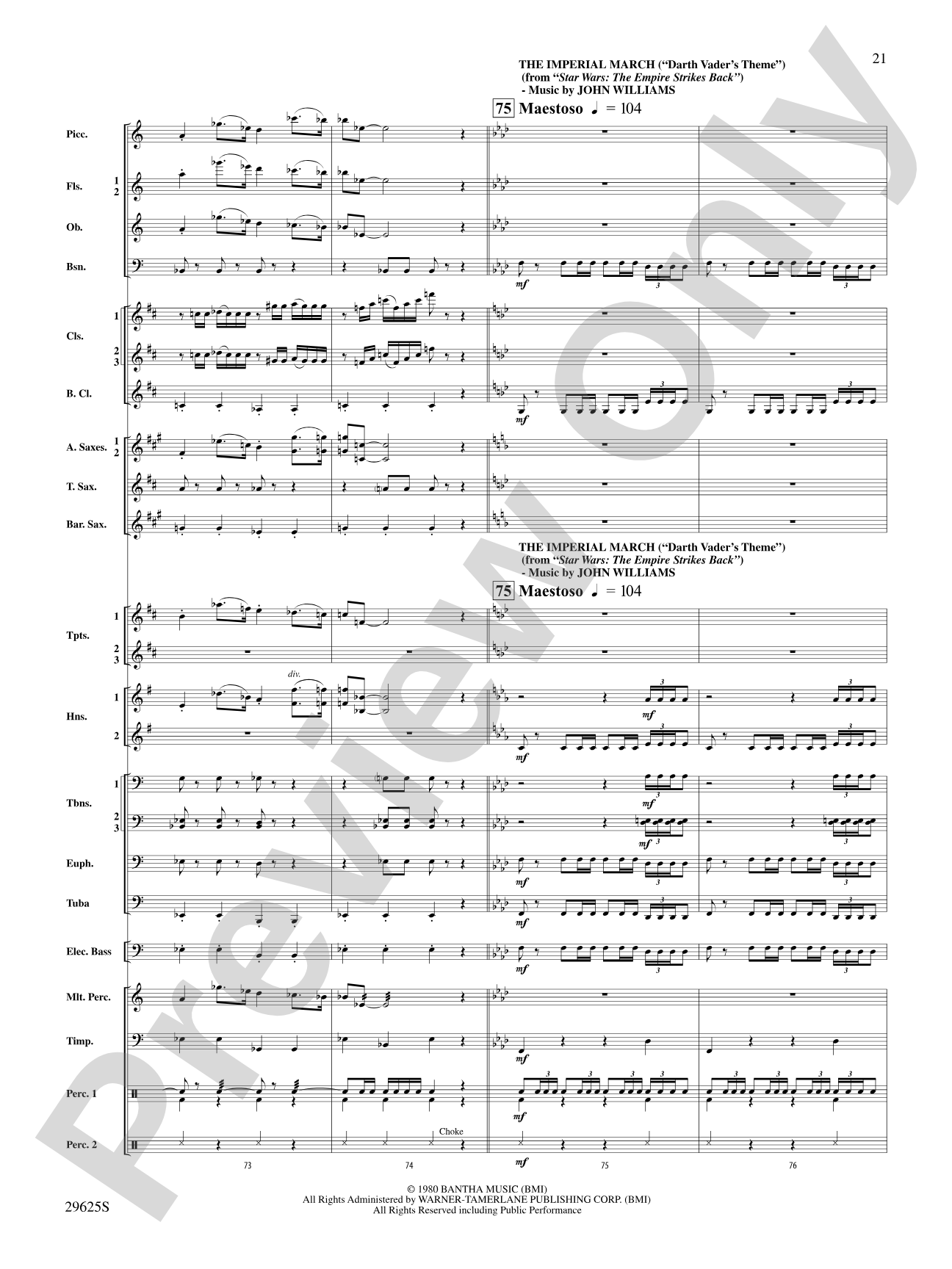 Star Wars: The Marches: Concert Band Conductor Score & Parts