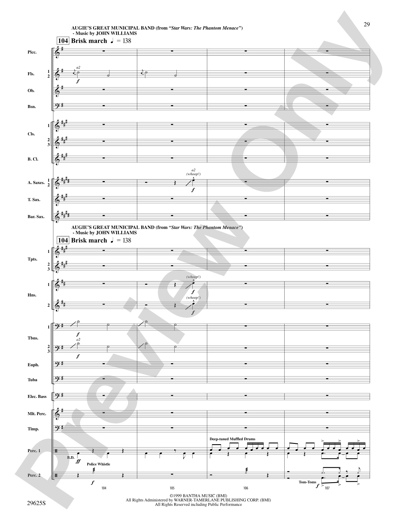 Star Wars: The Marches: Concert Band Conductor Score & Parts