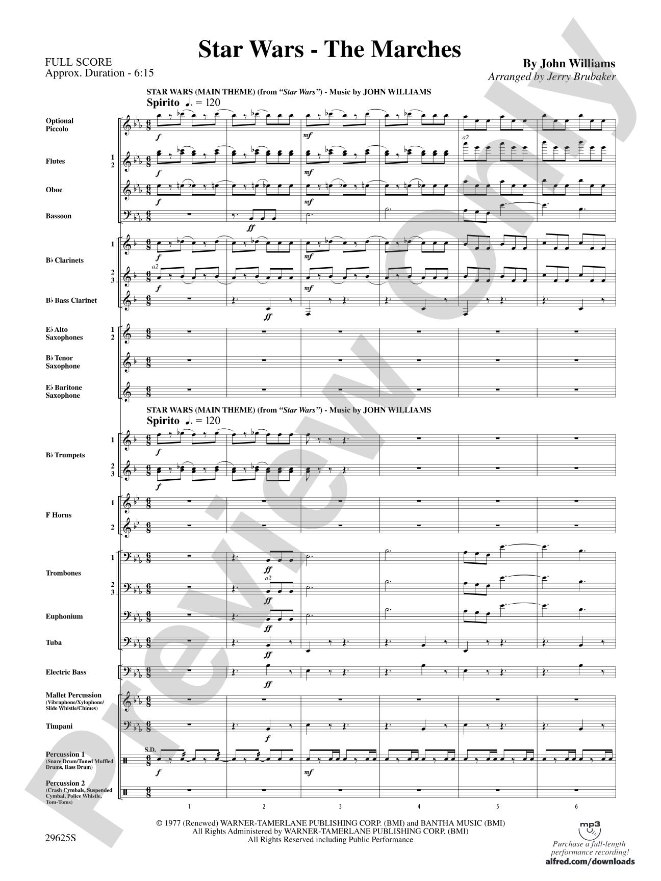Star Wars: The Marches: Concert Band Conductor Score & Parts