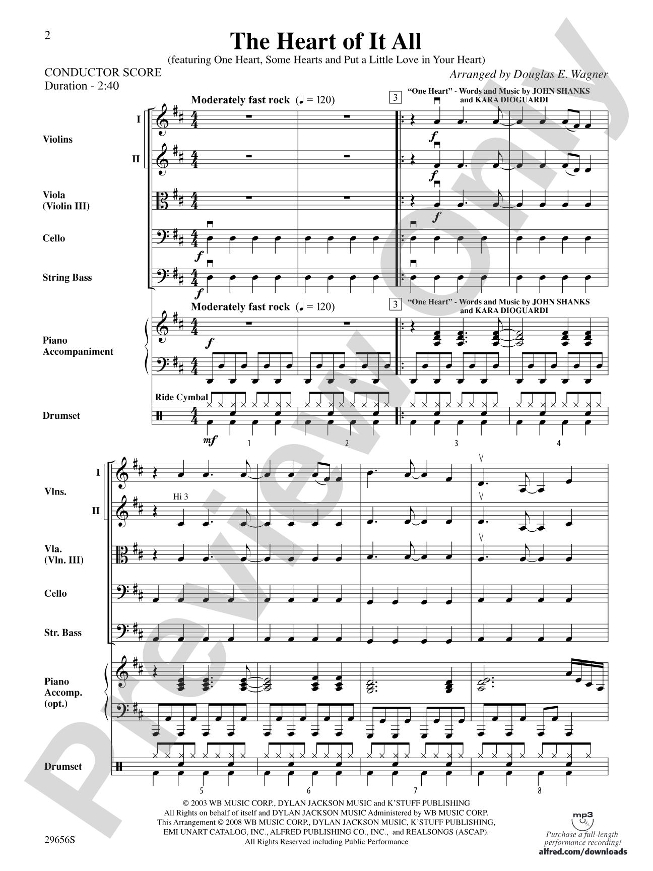 The Heart of It All: String Orchestra Conductor Score & Parts