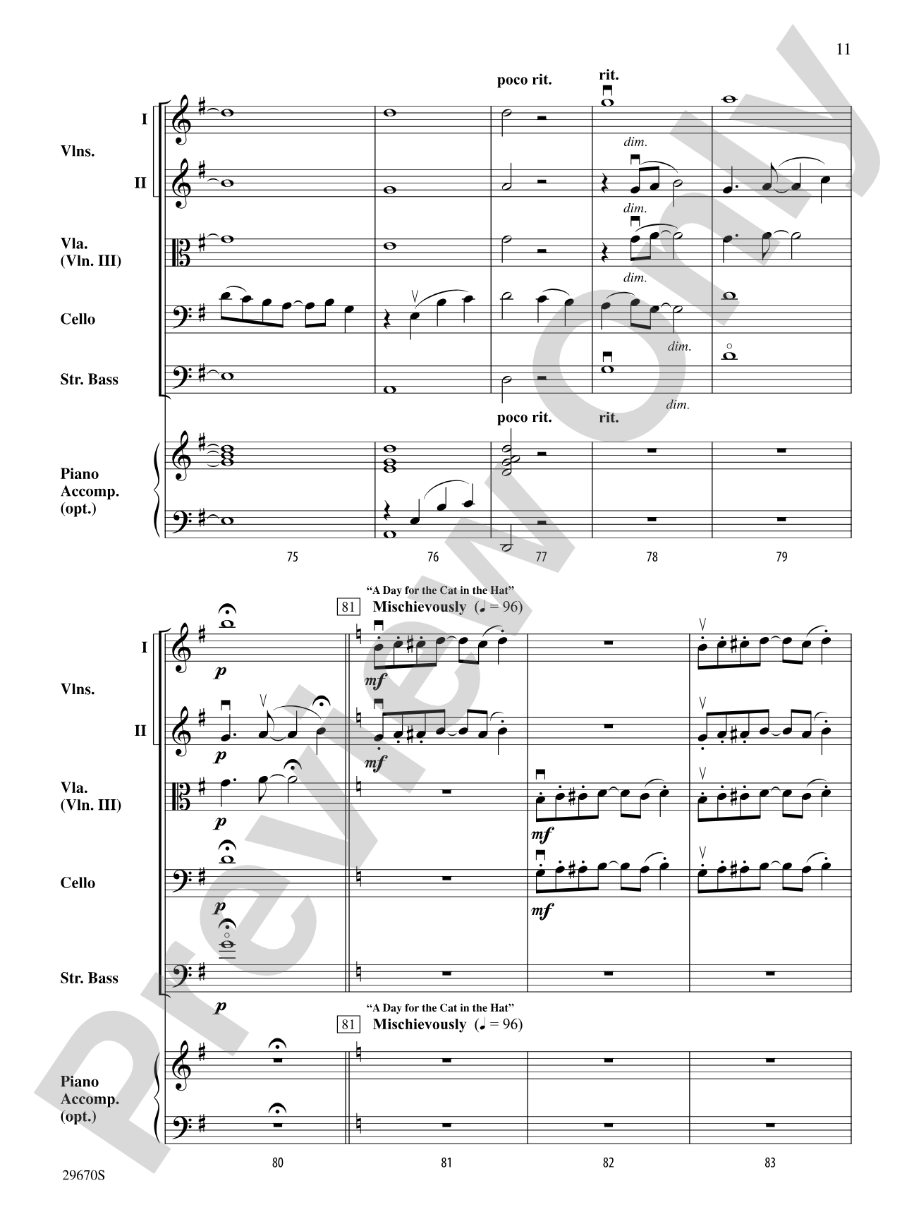 Seussical the Musical, Selections from: Score