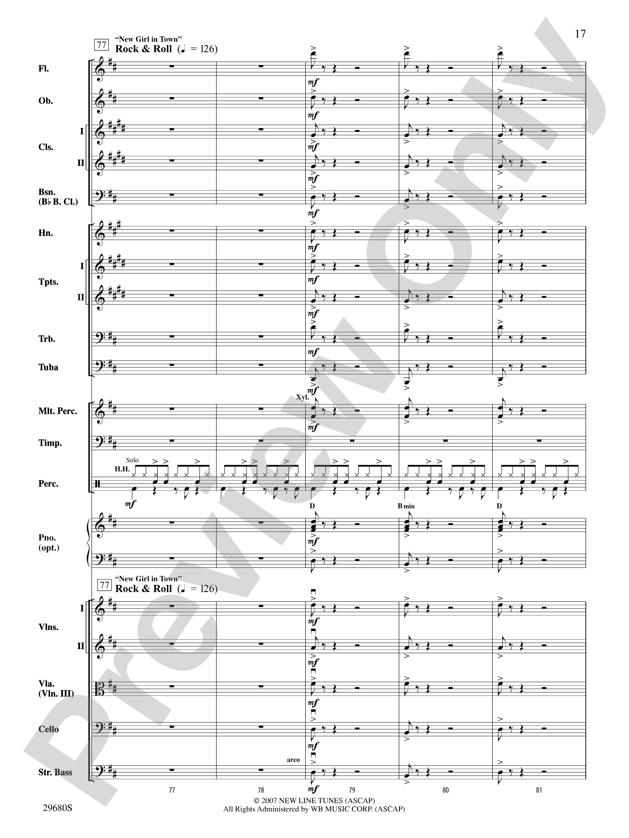 Hairspray, Selections from: Full Orchestra Conductor Score & Parts