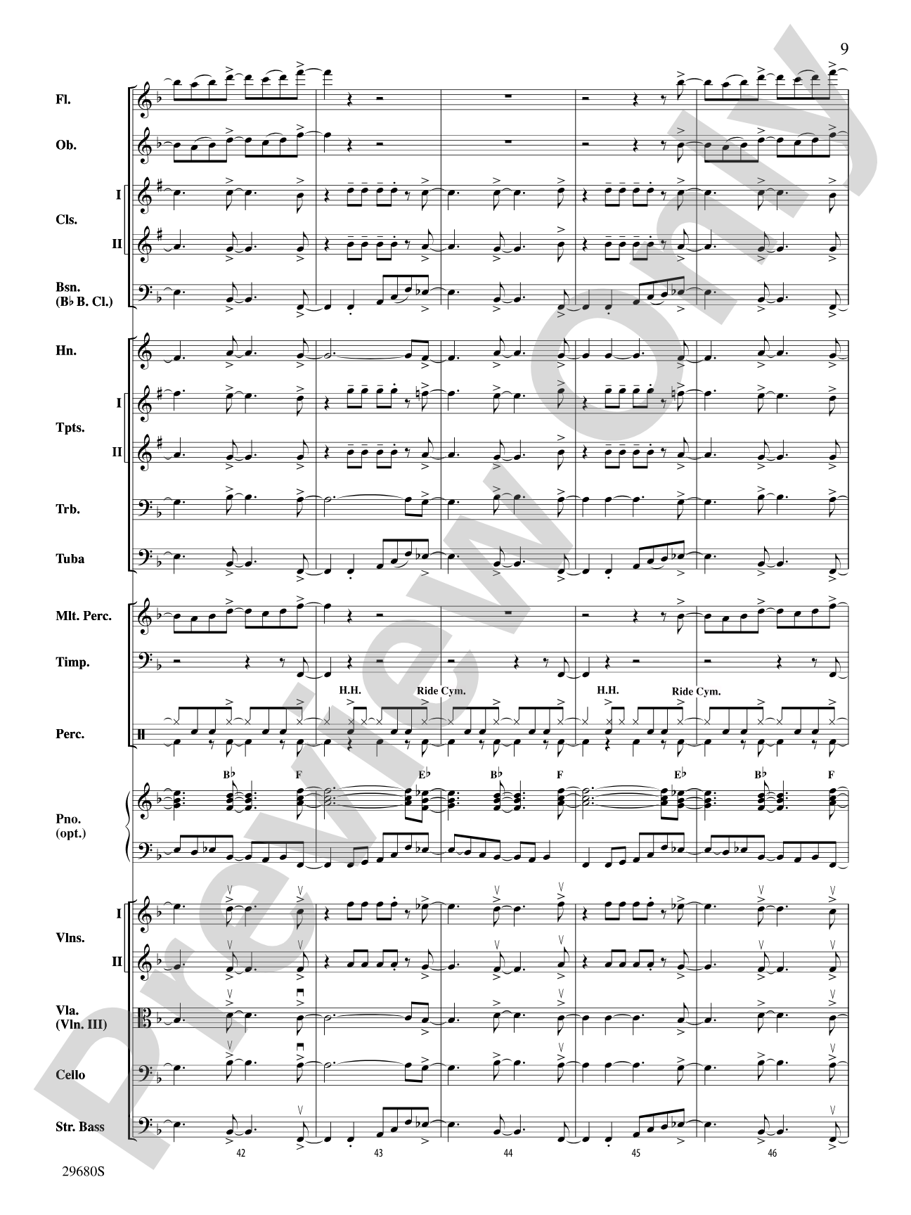 Hairspray, Selections from: Full Orchestra Conductor Score & Parts