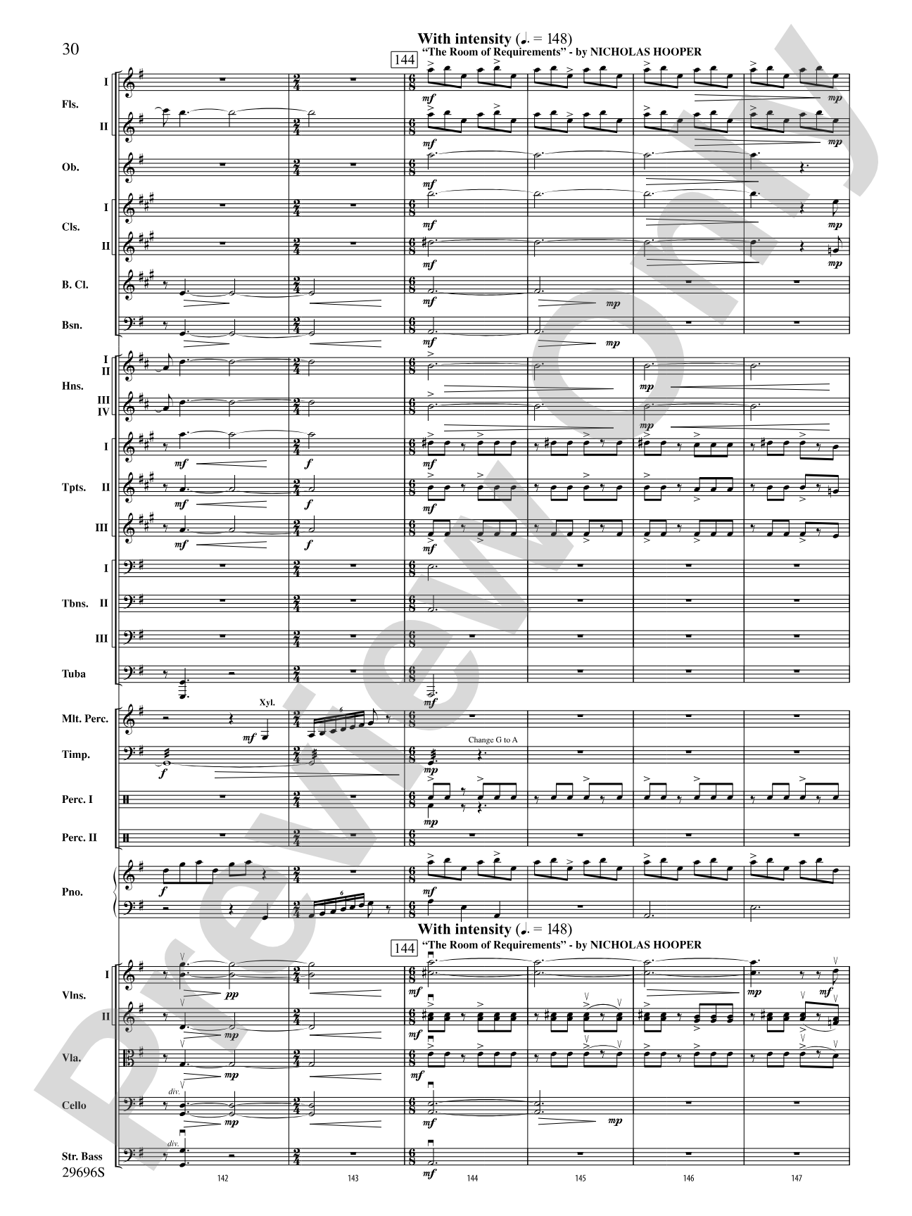 Harry Potter and the Order of the Phoenix, Concert Suite from: Full Orchestra Conductor Score & Parts
