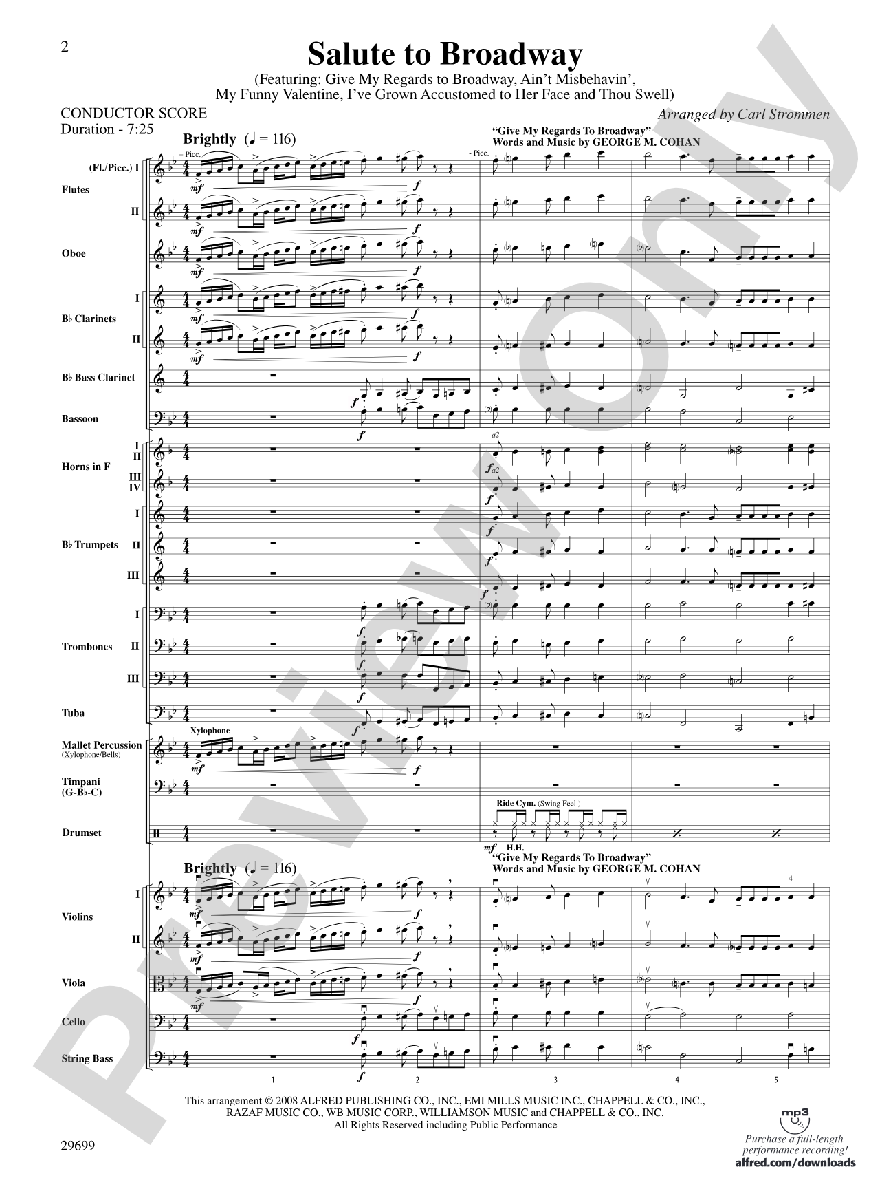 Salute to Broadway: Score