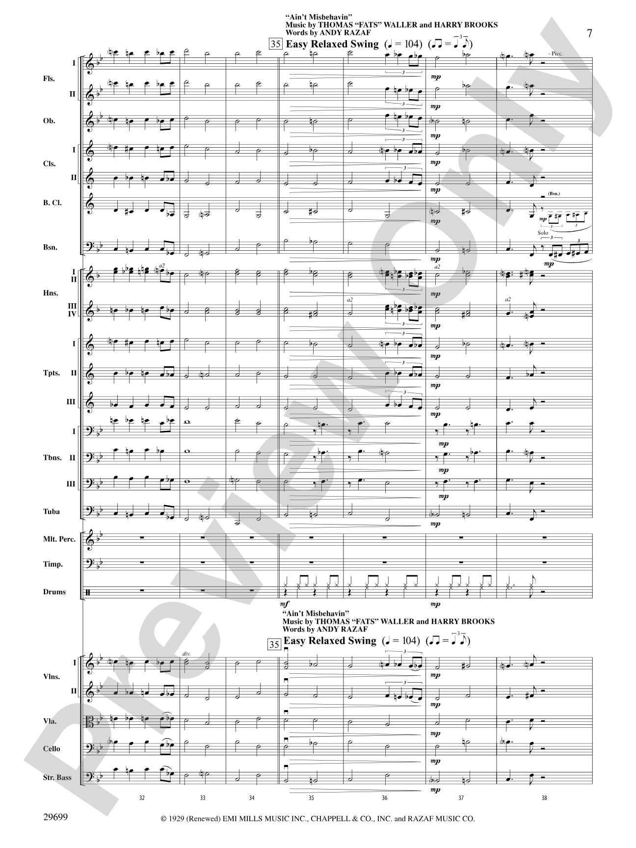 Salute to Broadway: Score