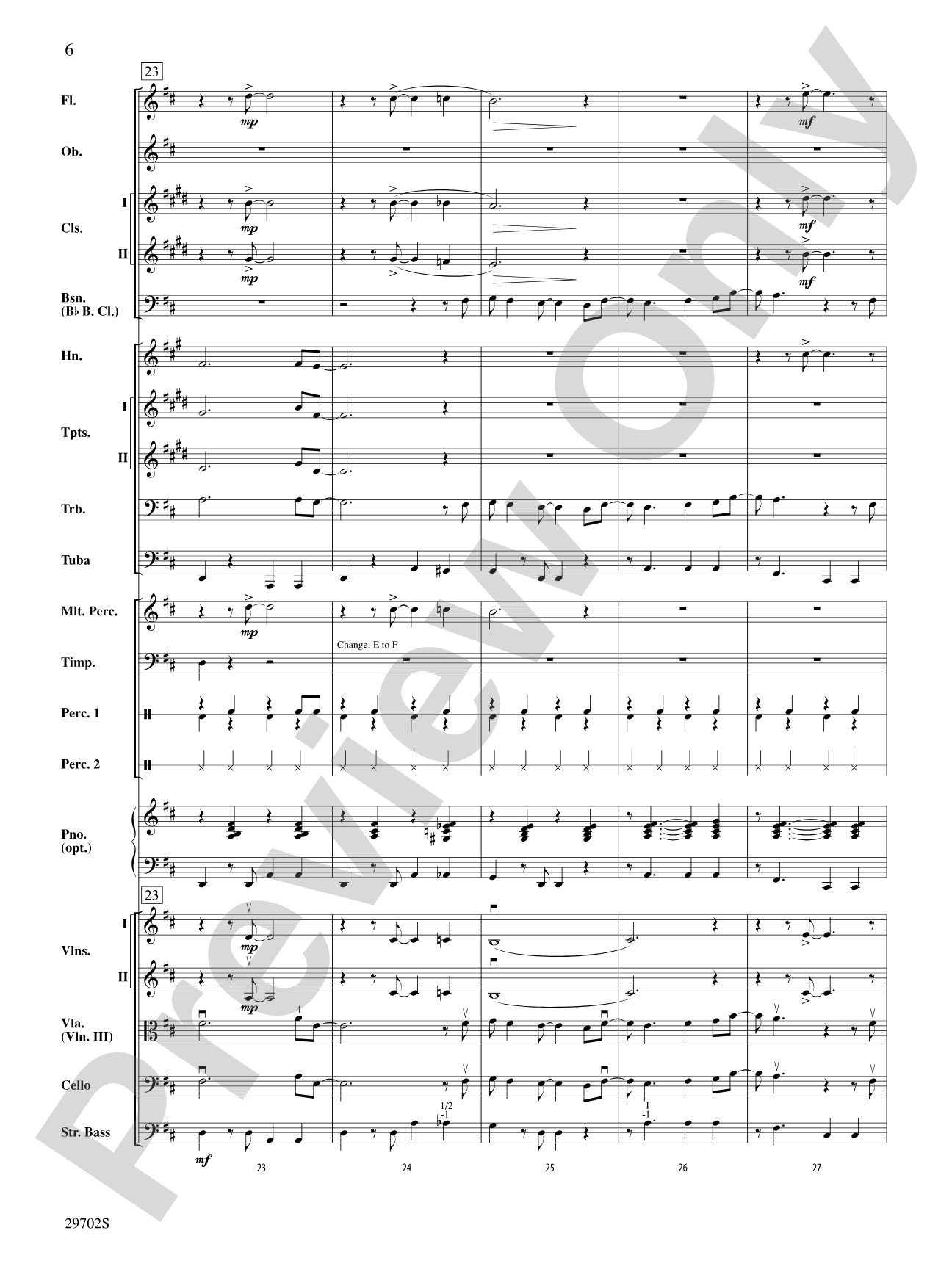 Rain: Full Orchestra Conductor Score & Parts