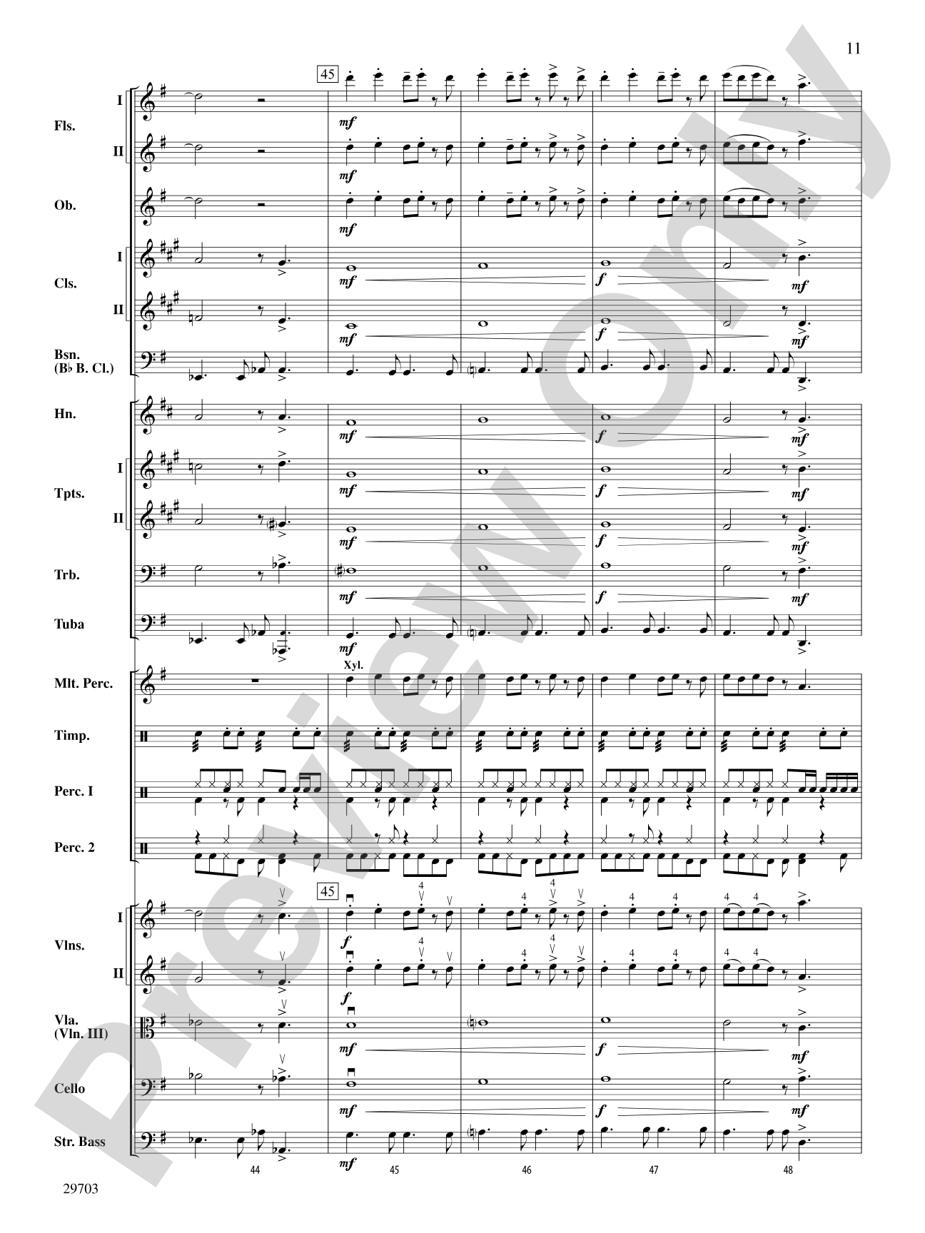 Fiesta Tropicale: Full Orchestra Conductor Score & Parts