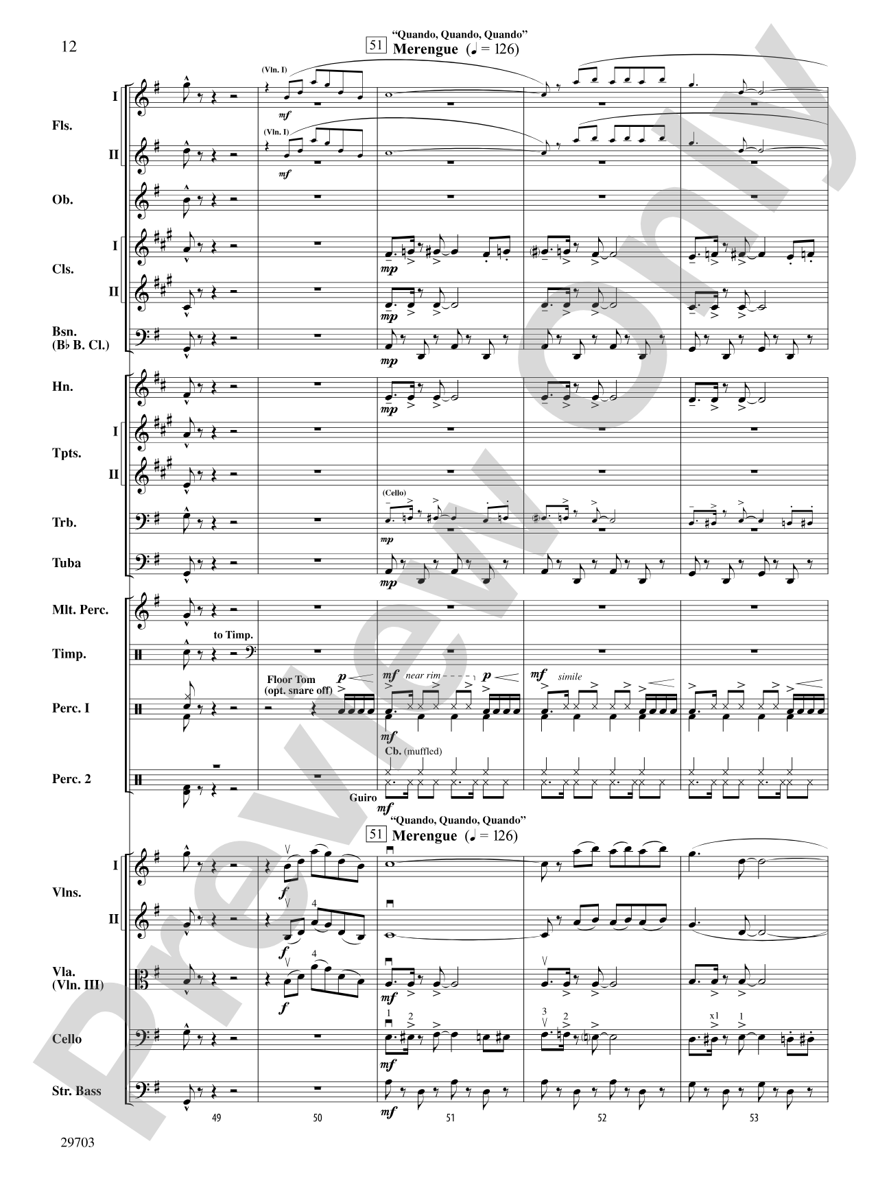 Fiesta Tropicale: Full Orchestra Conductor Score & Parts