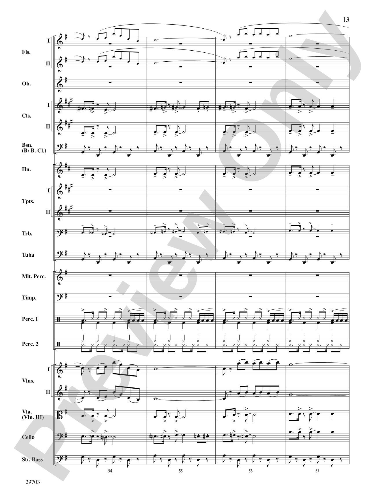 Fiesta Tropicale: Full Orchestra Conductor Score & Parts