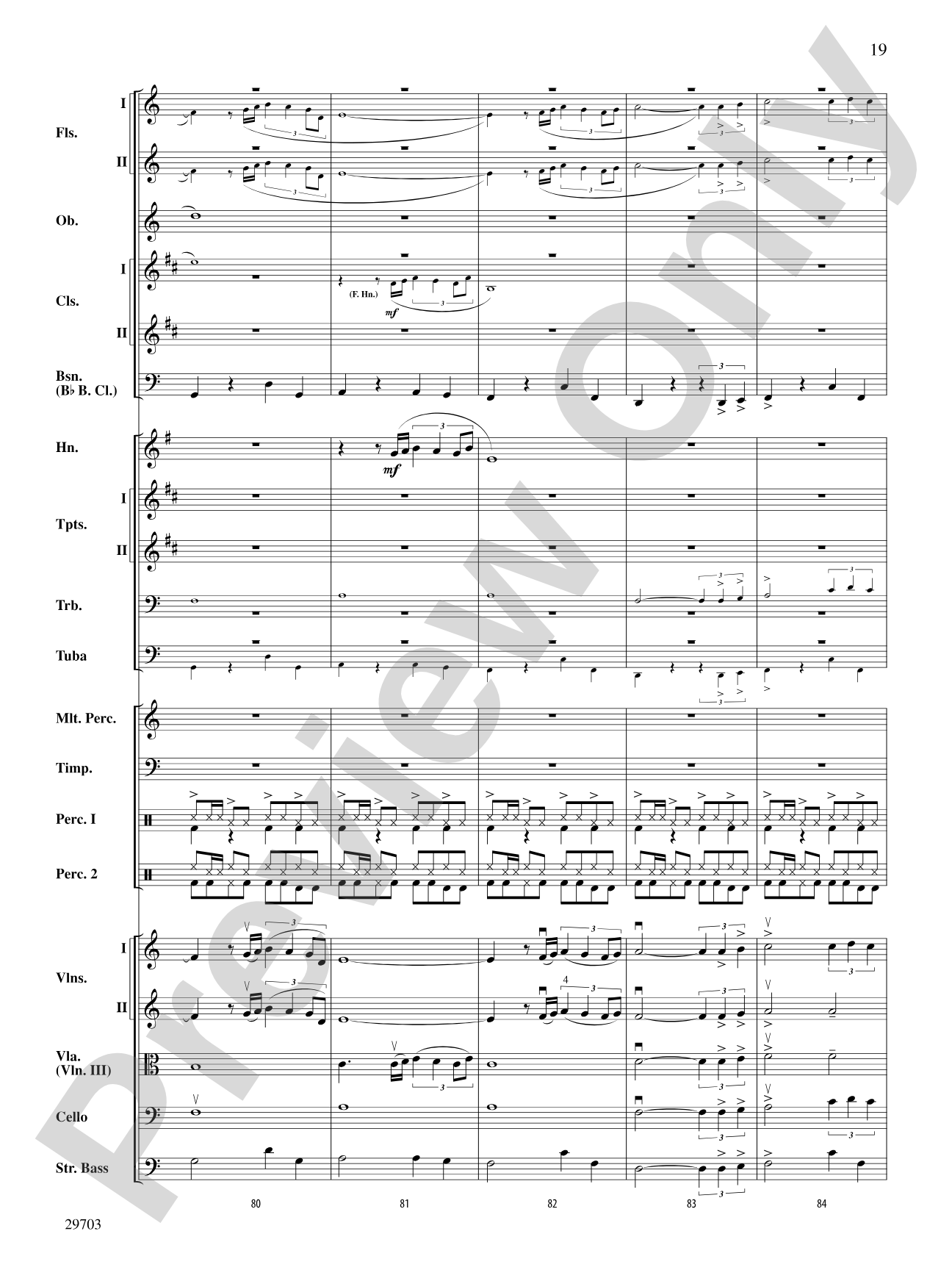 Fiesta Tropicale: Full Orchestra Conductor Score & Parts