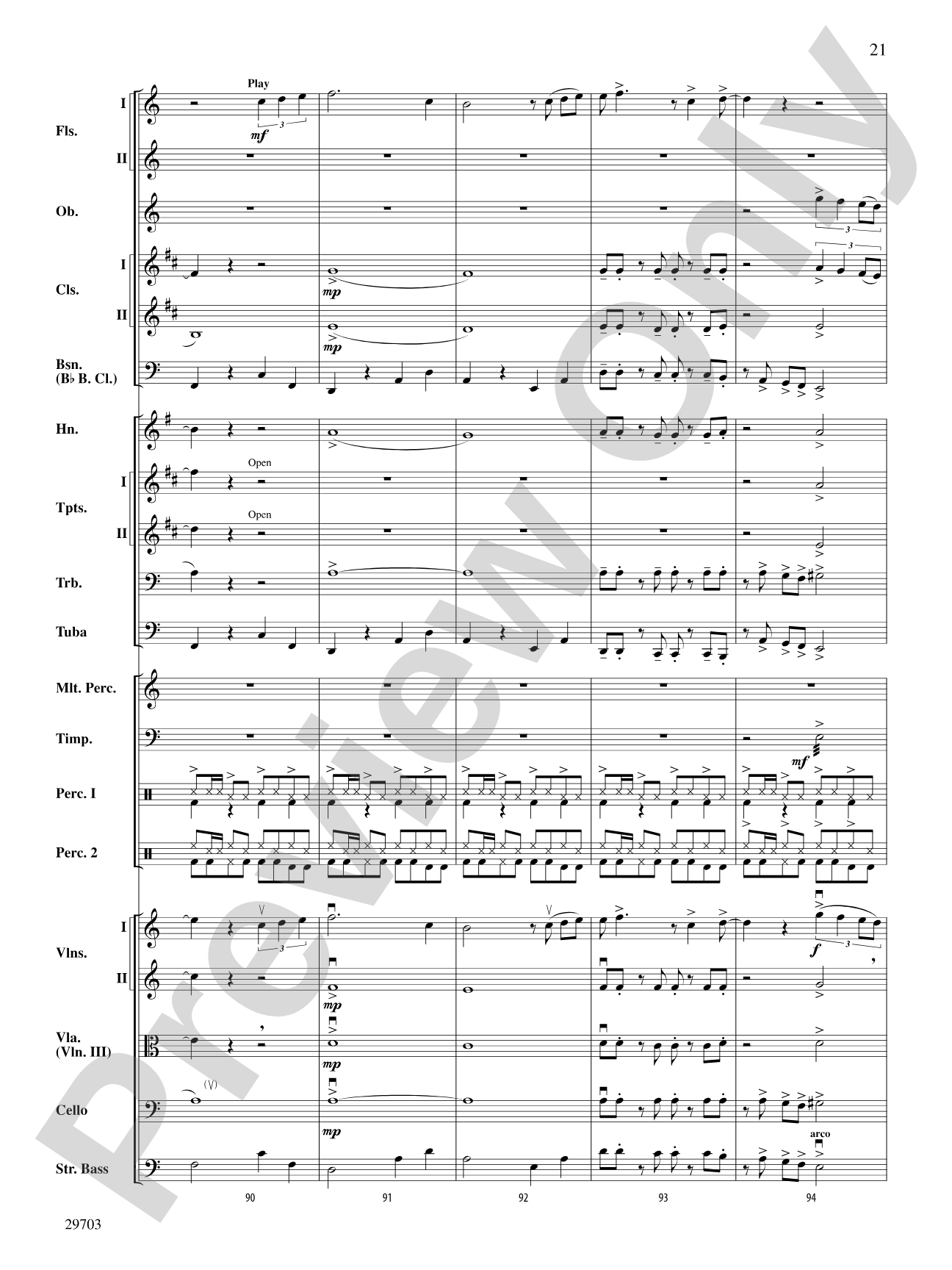 Fiesta Tropicale: Full Orchestra Conductor Score & Parts