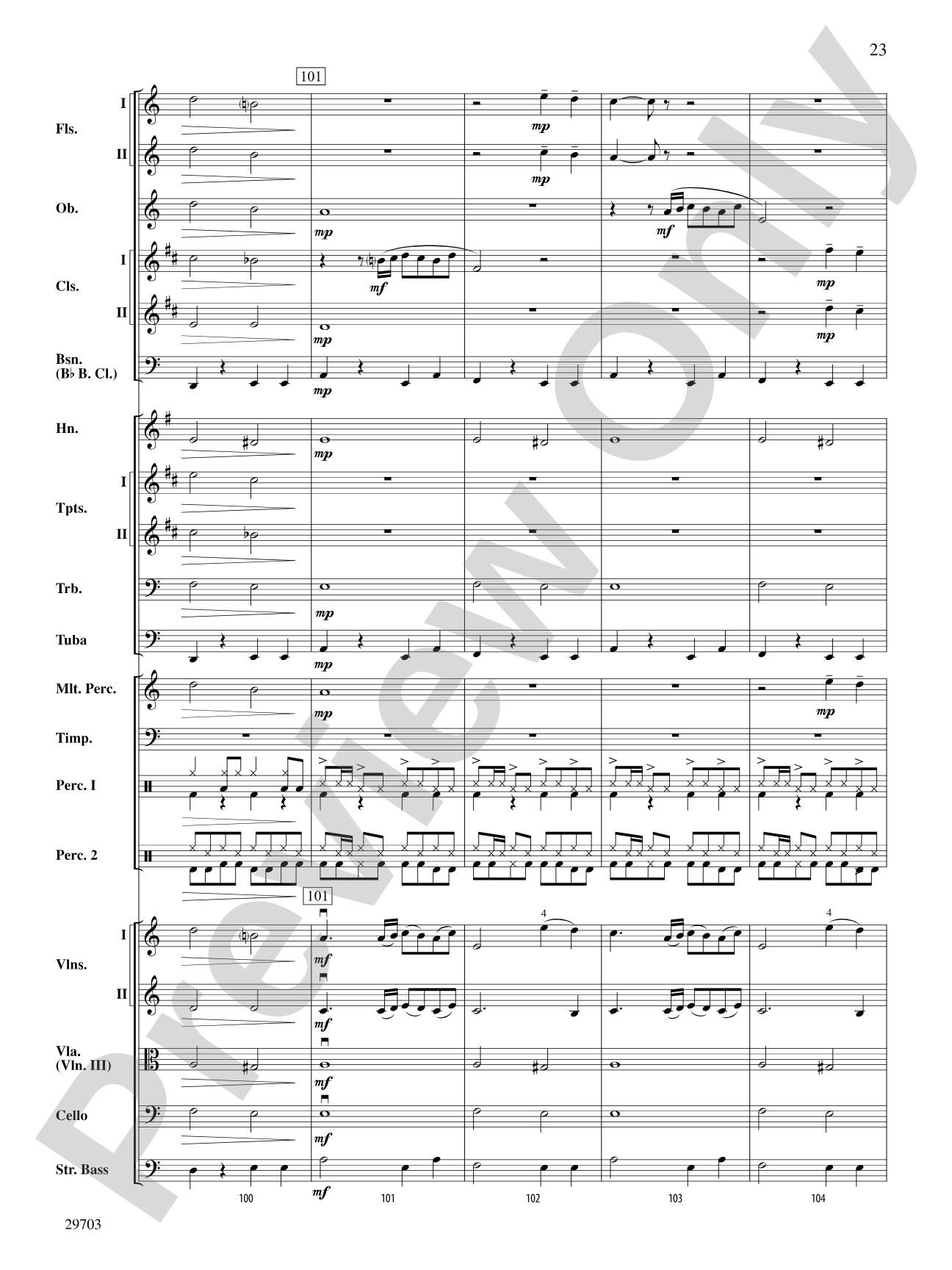 Fiesta Tropicale: Full Orchestra Conductor Score & Parts