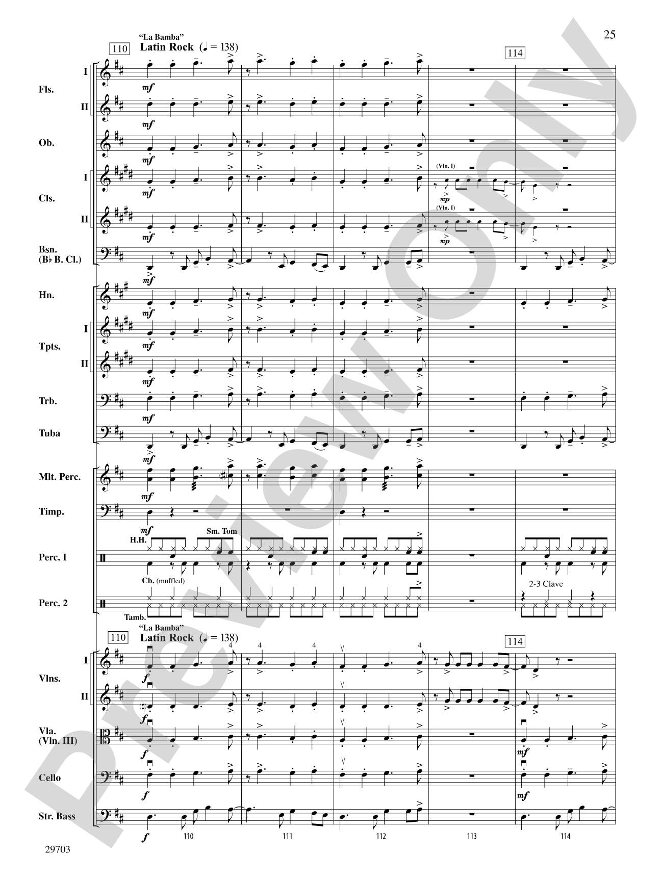 Fiesta Tropicale: Full Orchestra Conductor Score & Parts