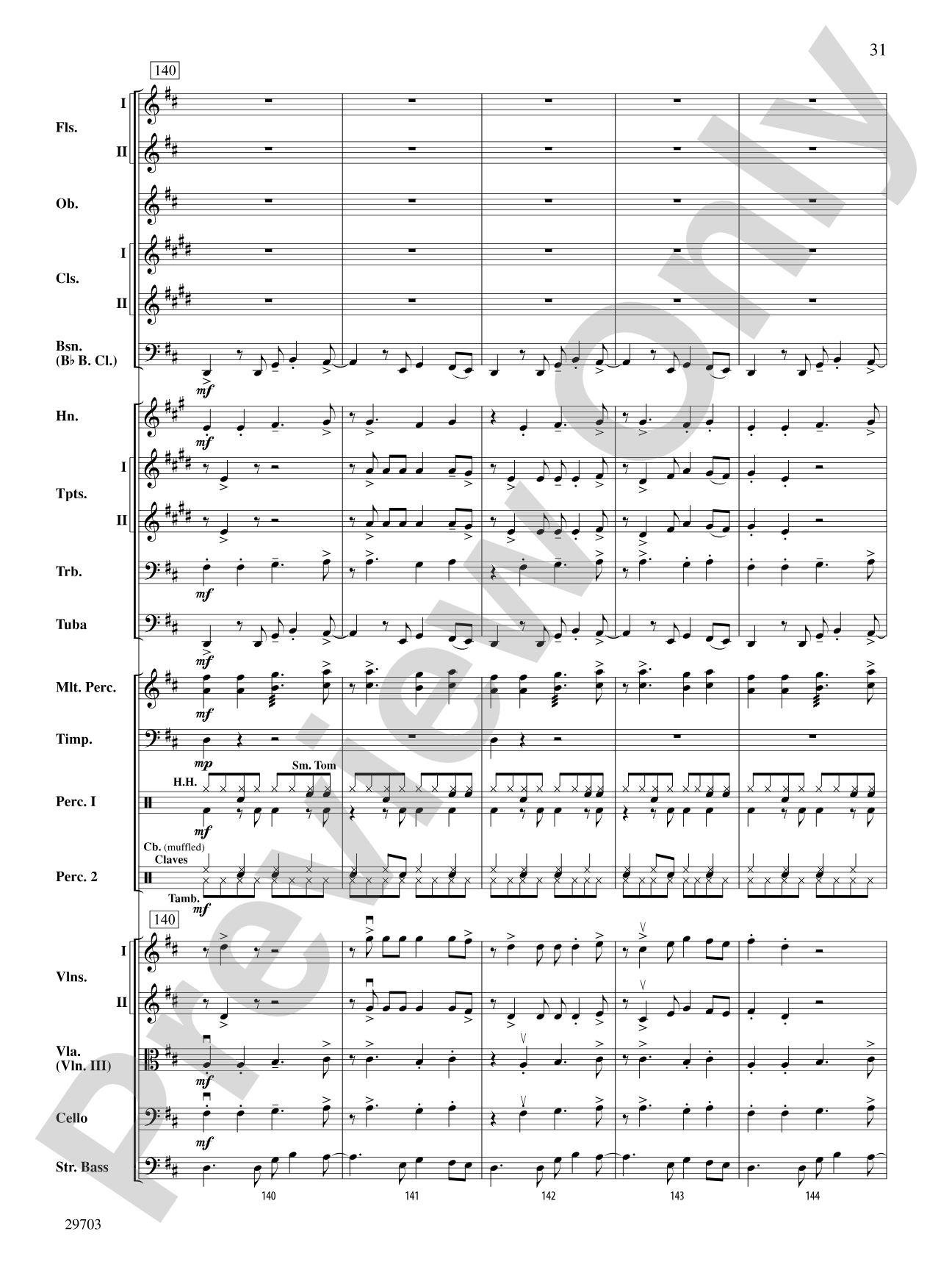 Fiesta Tropicale: Full Orchestra Conductor Score & Parts