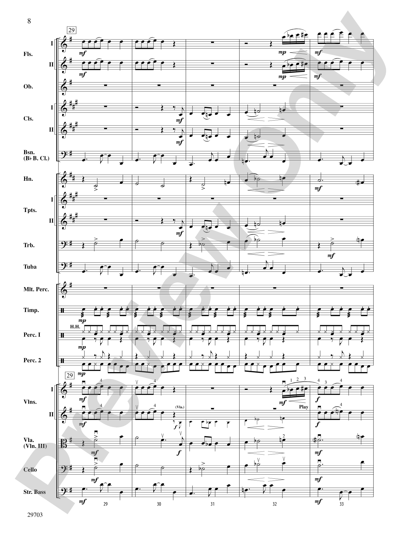 Fiesta Tropicale: Full Orchestra Conductor Score & Parts